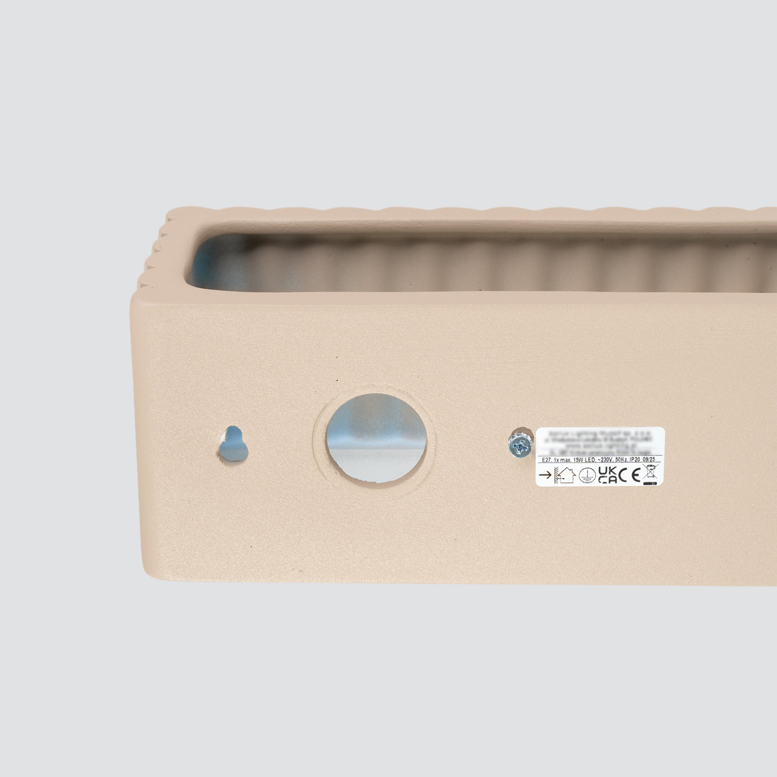 Kinkiet ceramiczny Rigata taupe
