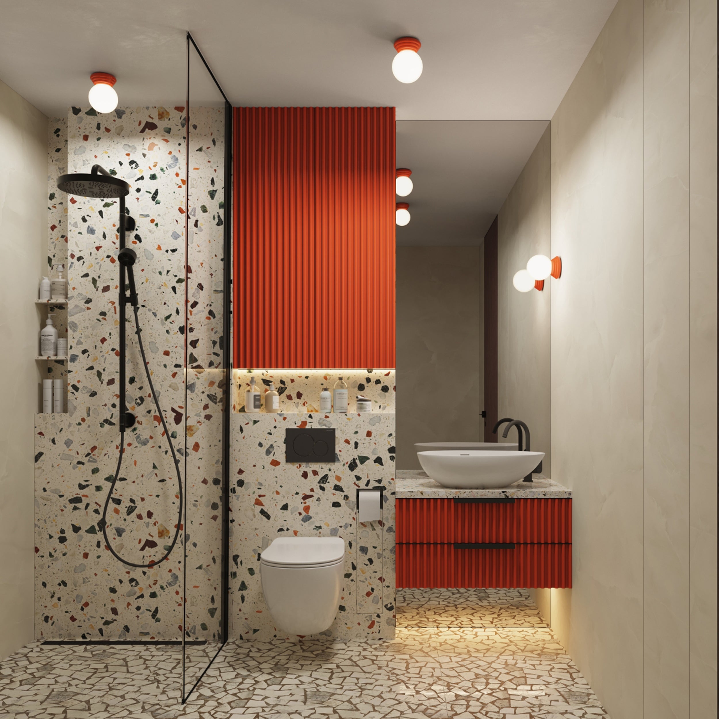 Plafon Zori brzoskwiniowy IP44