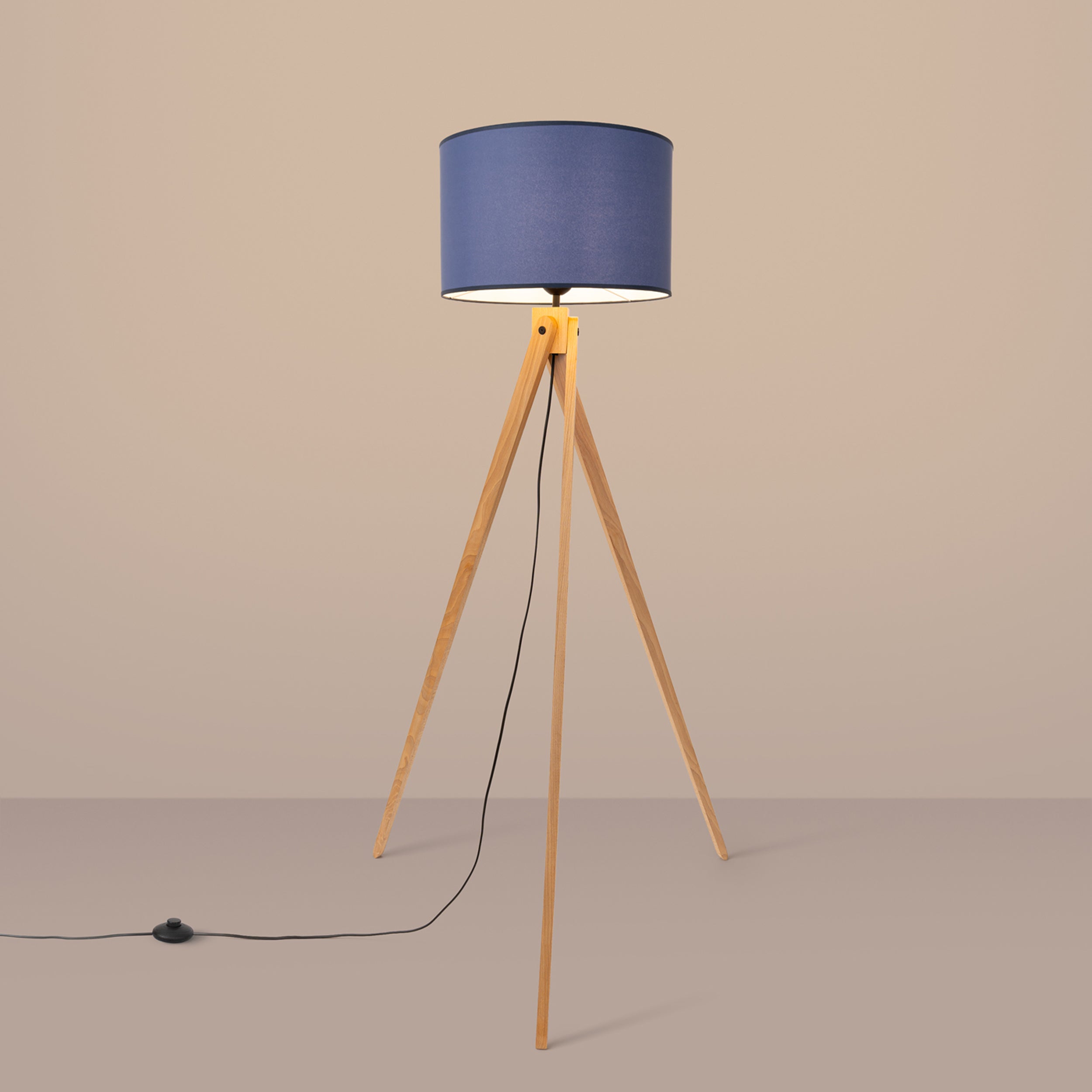 Lampa podłogowa Natt granat