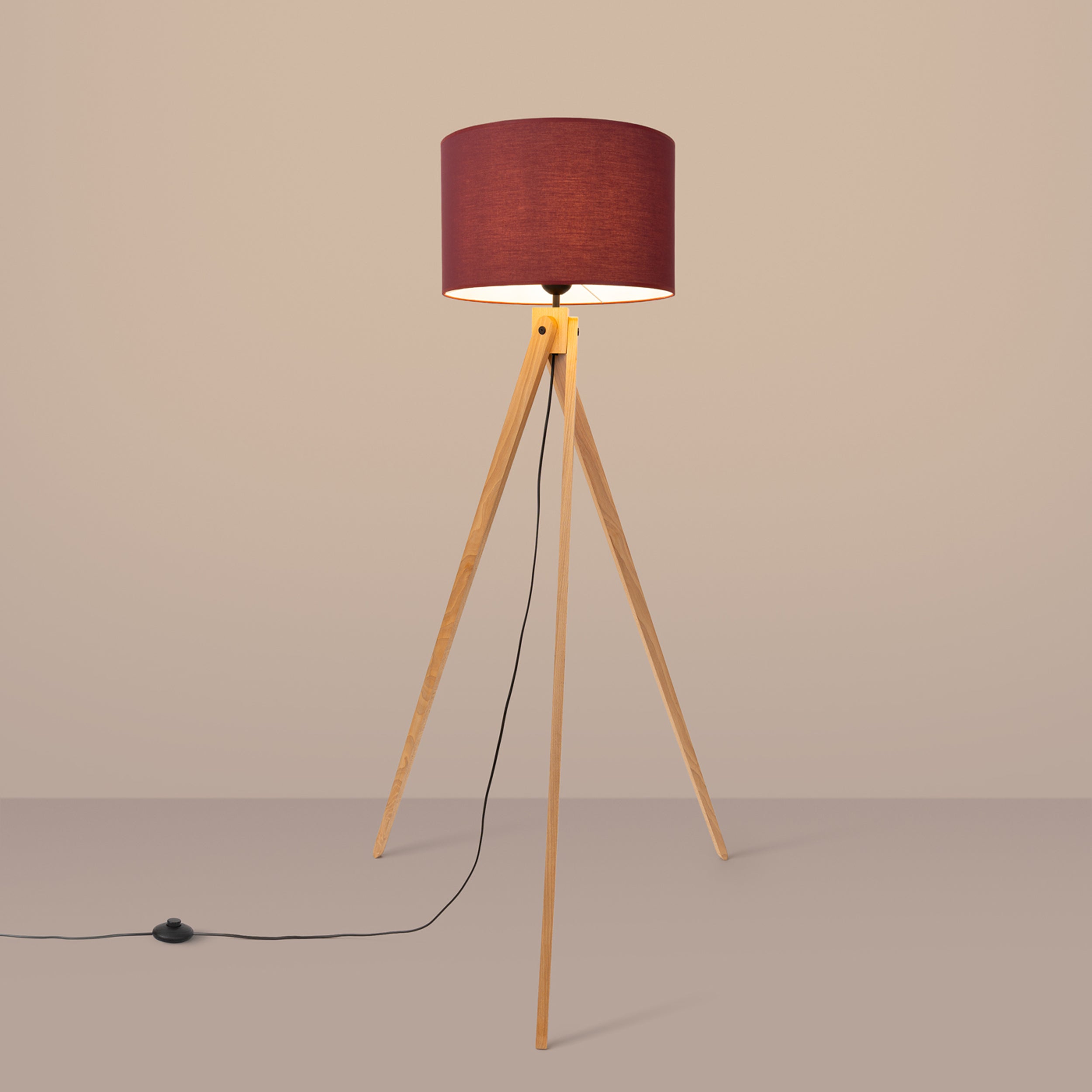 Lampa podłogowa Natt burgund