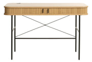 Biurko Gativel 120x60 cm lamele dąb naturalny