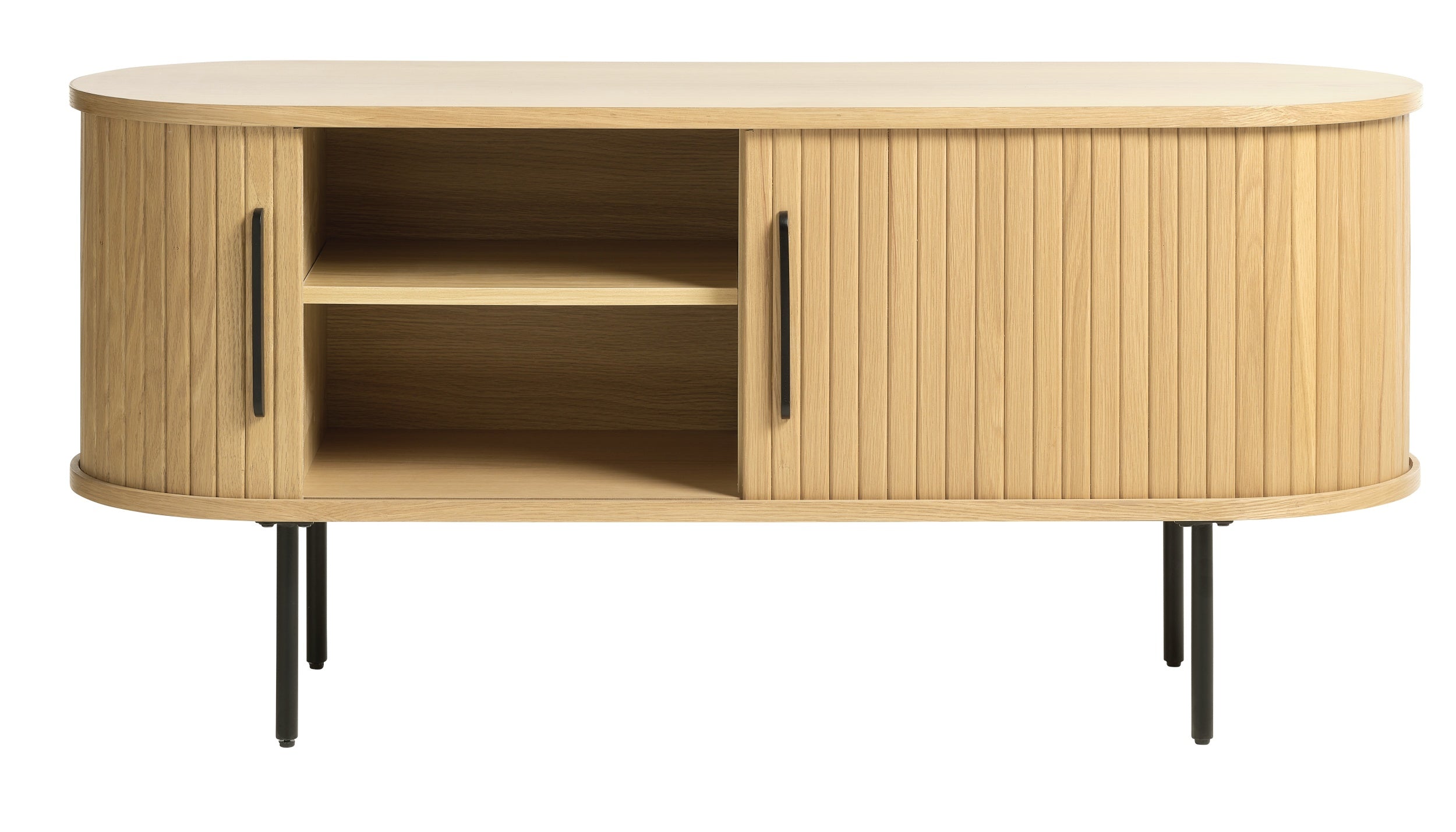 Szafka RTV Gativel 120 cm lamele dąb naturalny