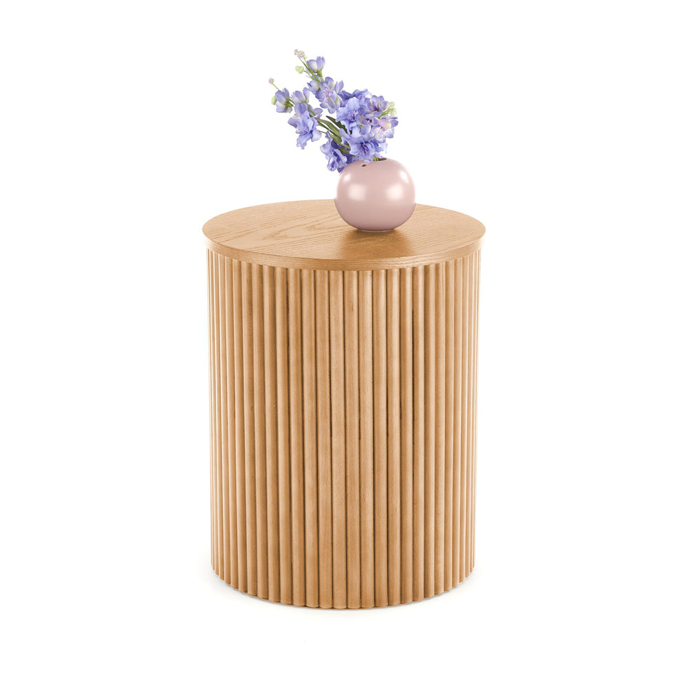 Stolik kawowy Rastinver średnica 40 cm naturalny