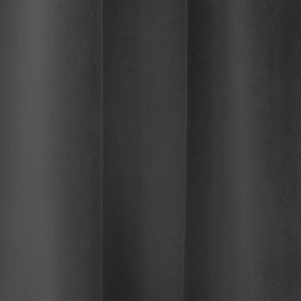 Zasłona do salonu Myrrhis w tkaninie PET FRIENDLY 140x270 cm ciemnoszara