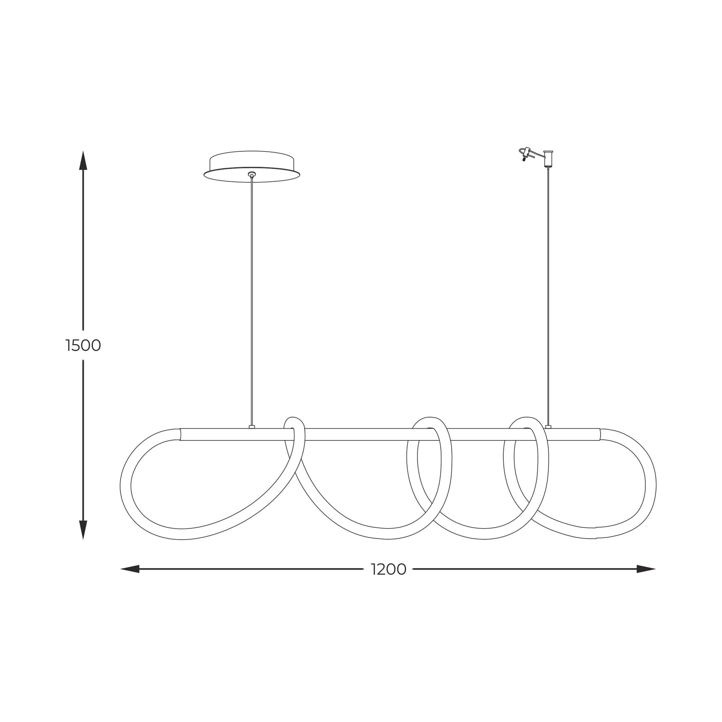 Lampa wisząca Esero złota