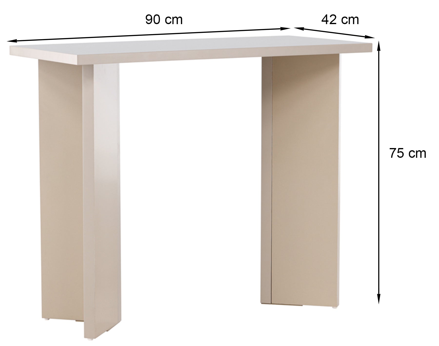 Toaletka biurko Runetice 90 cm kremowa