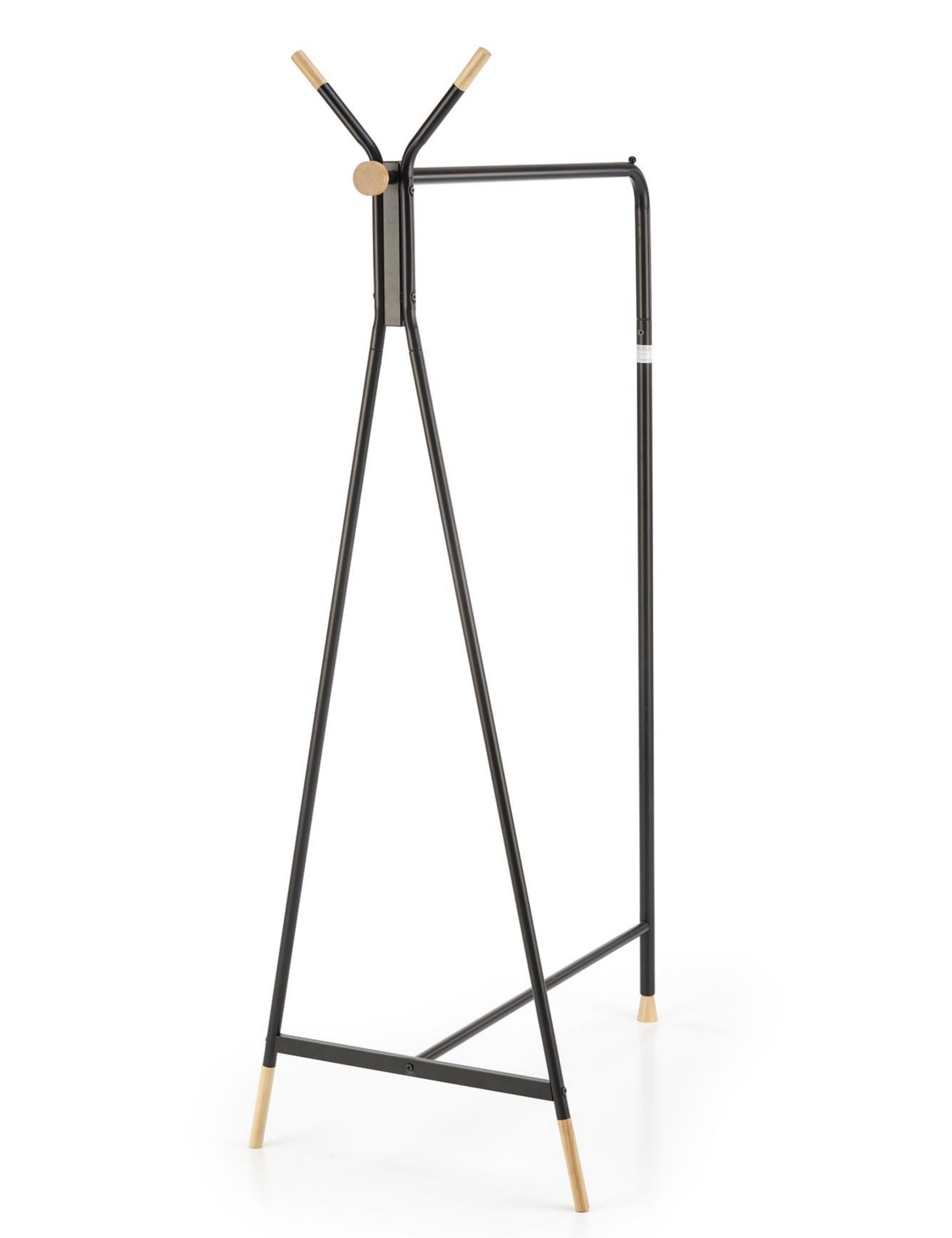 Wieszak wolnostojący Cienrolly 165 cm z drążkiem czarny