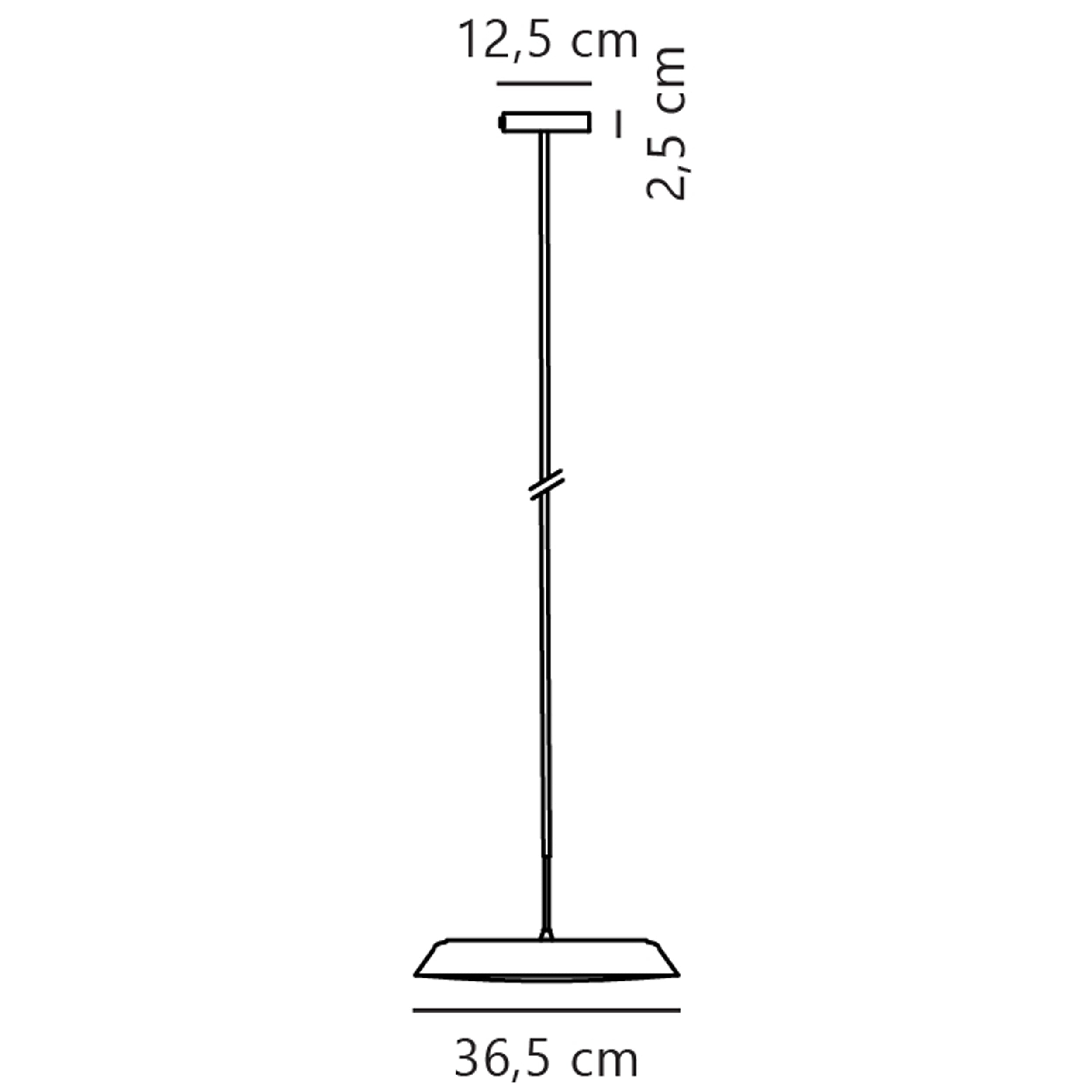 Lampa wisząca Piso LED biała z funkcją ściemniania i regulacją światła 2200k-2700k