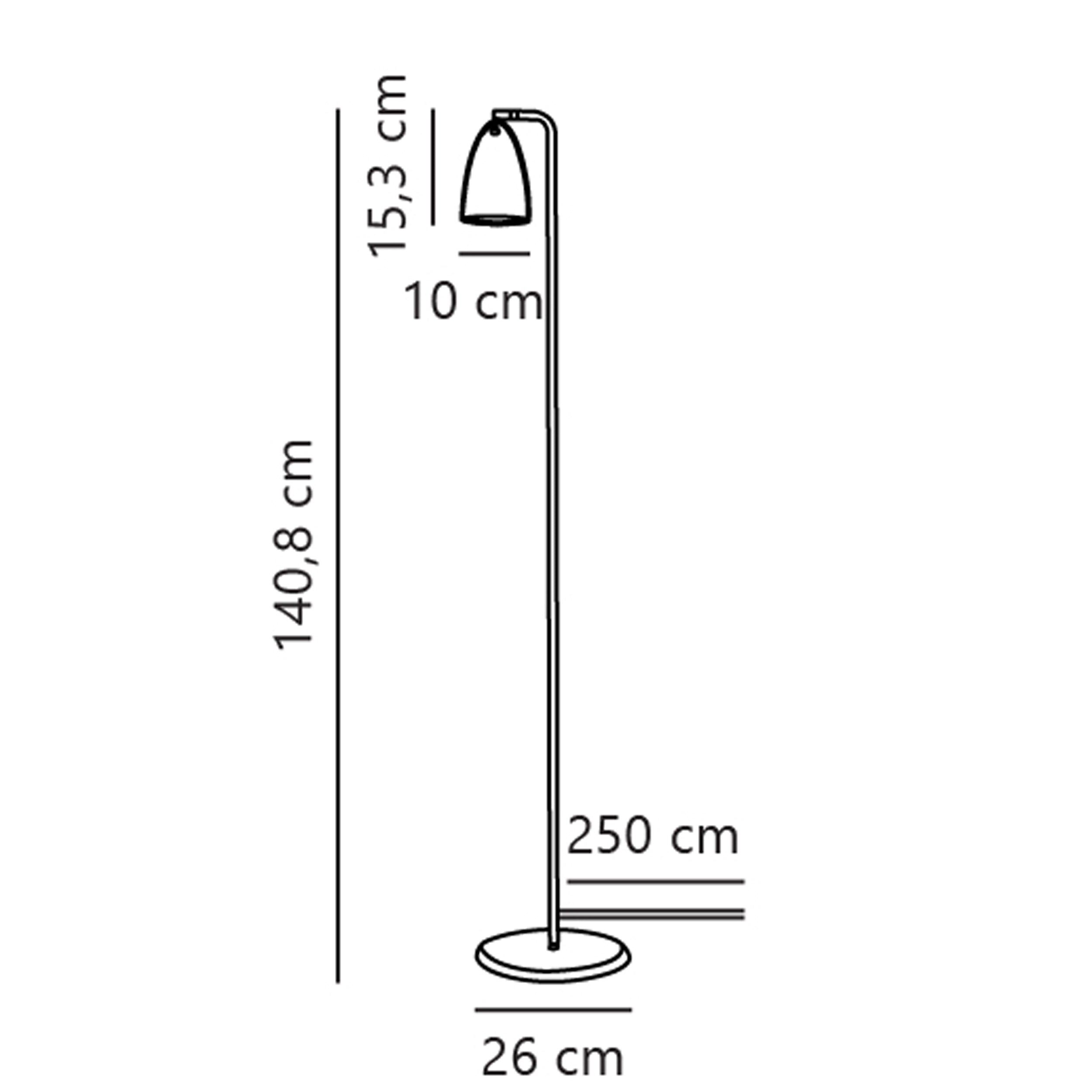 Lampa podłogowa Nexus czarna