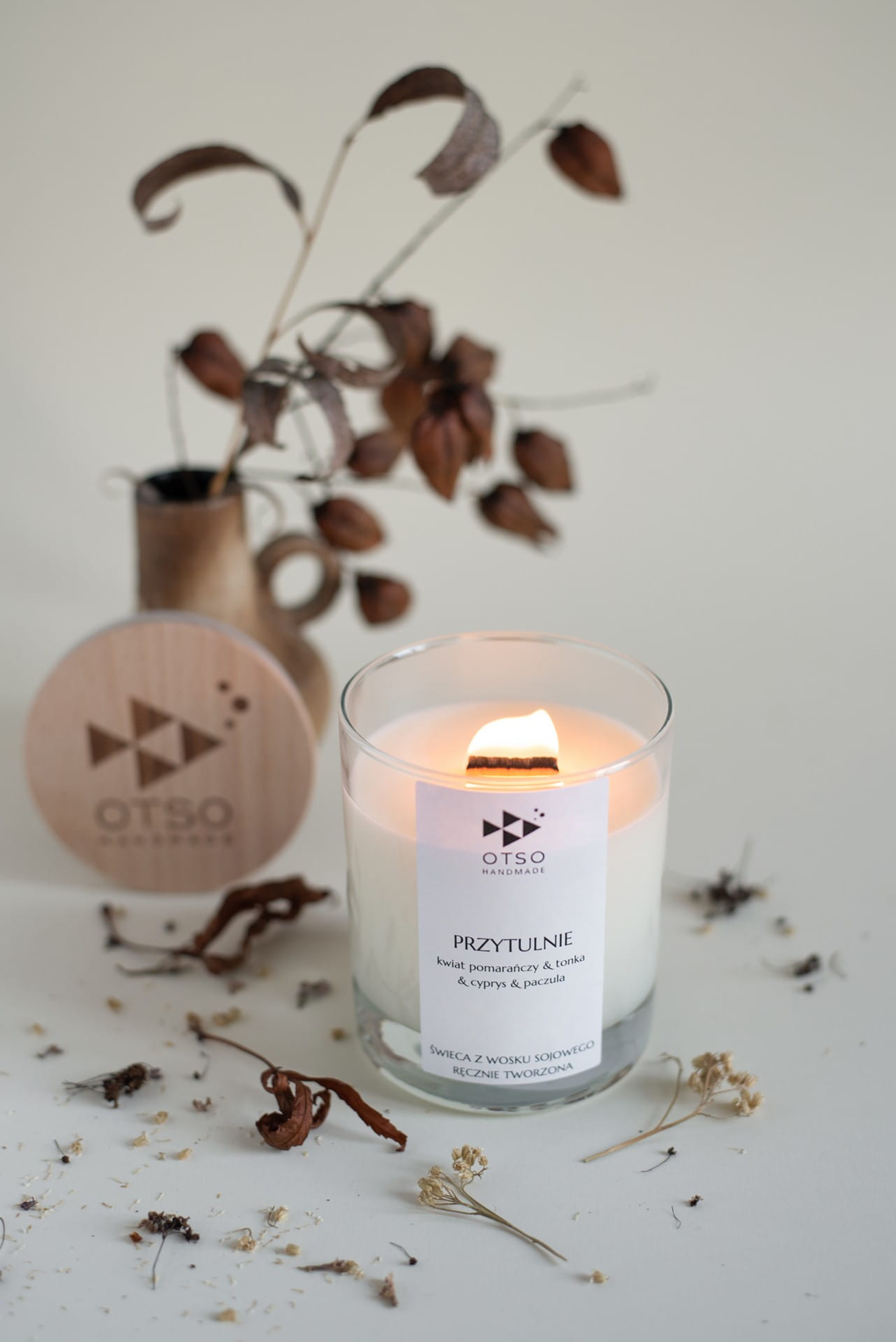 Świeca sojowa zapachowa Przytulnie 250 ml