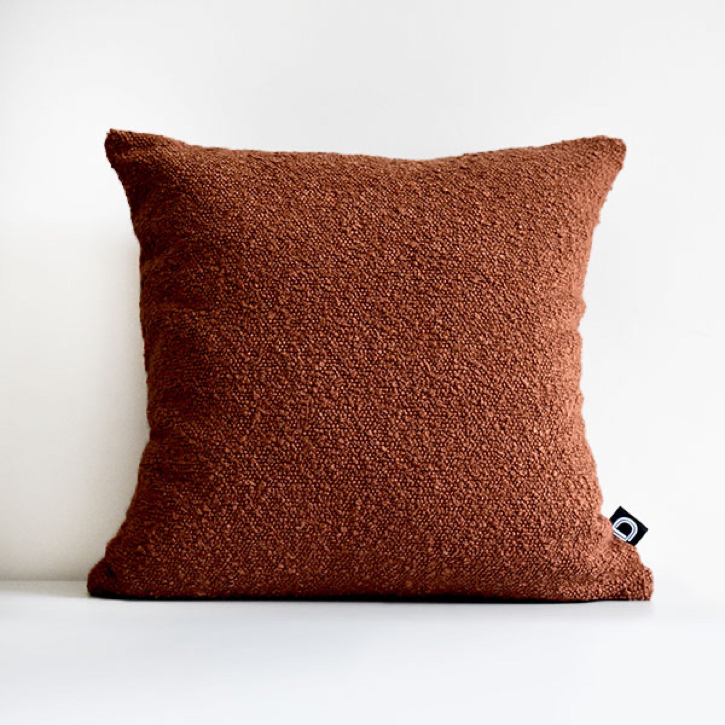 Poszewka Boucle 40x40 cm rdzawobrązowa