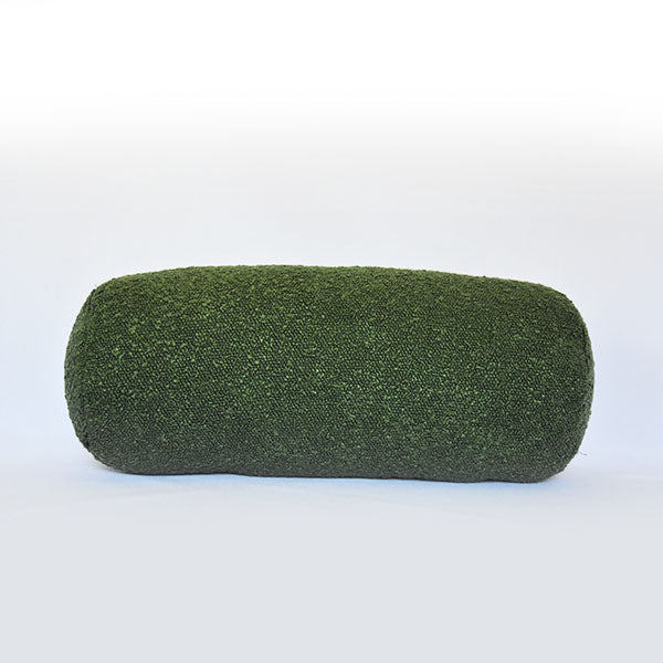 Poduszka wałek Boucle 40x16 cm zielona
