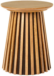 Stolik kawowy Nenters średnica 40 cm fornir dębowy