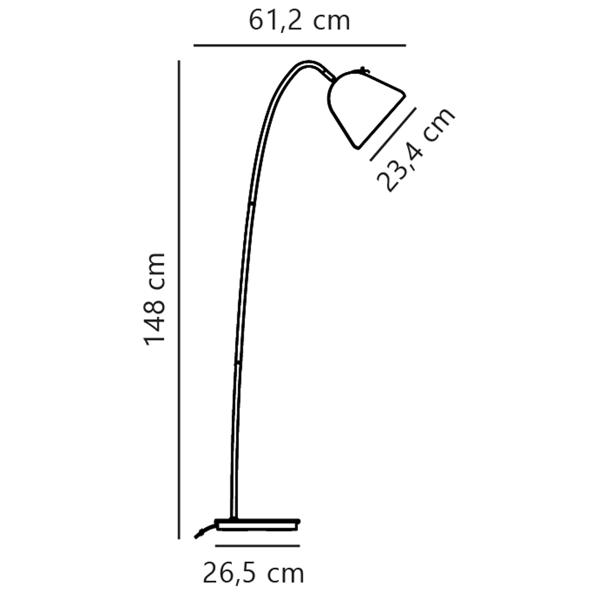 Lampa podłogowa Fleur beżowa