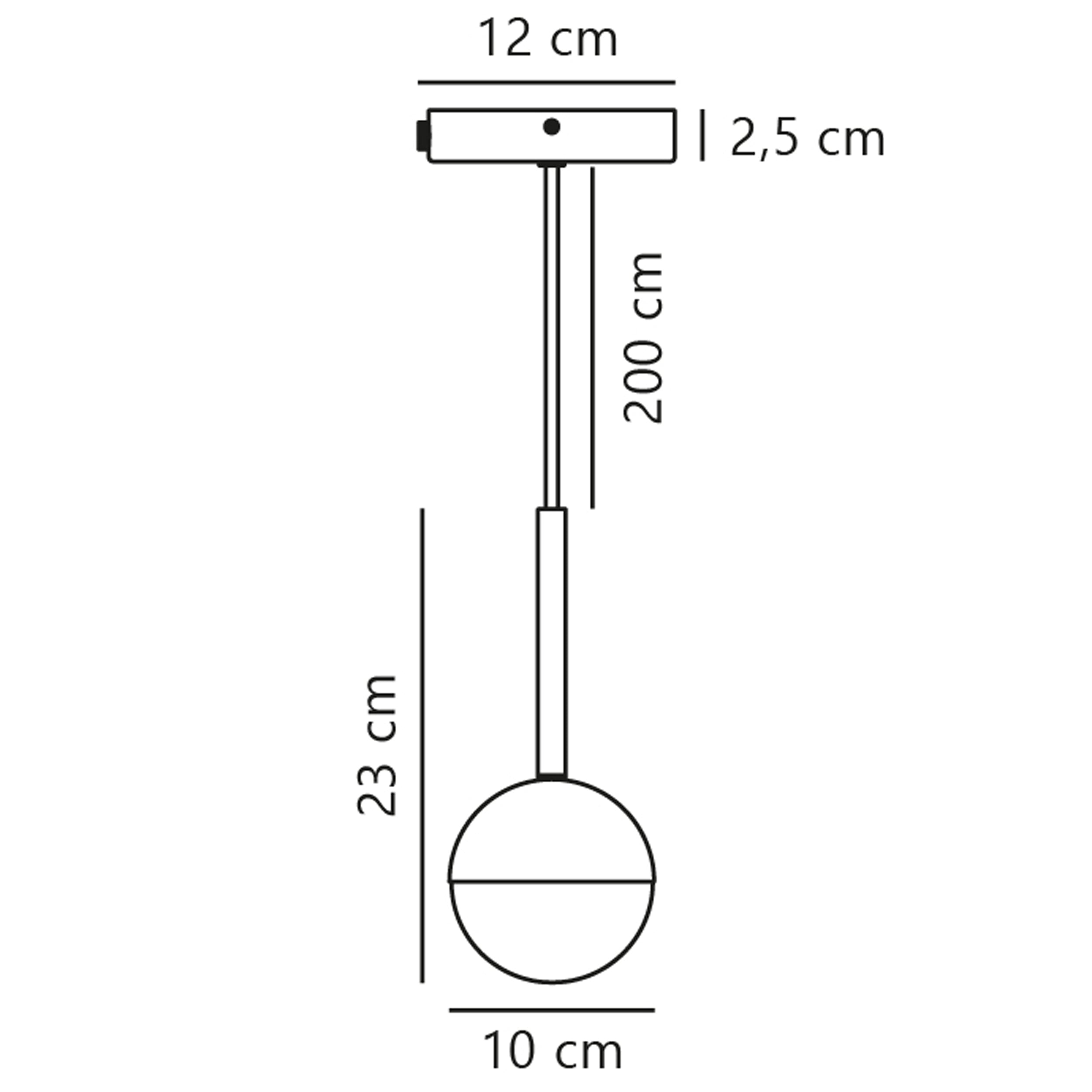 Lampa wisząca Contina czarna