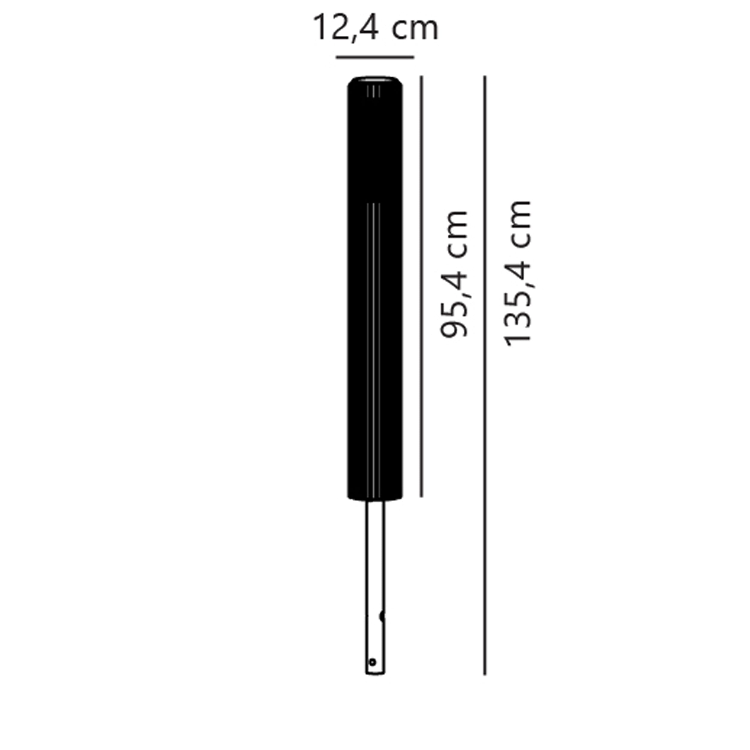 Lampa ogrodowa Aludra 95 cm czarna IP54