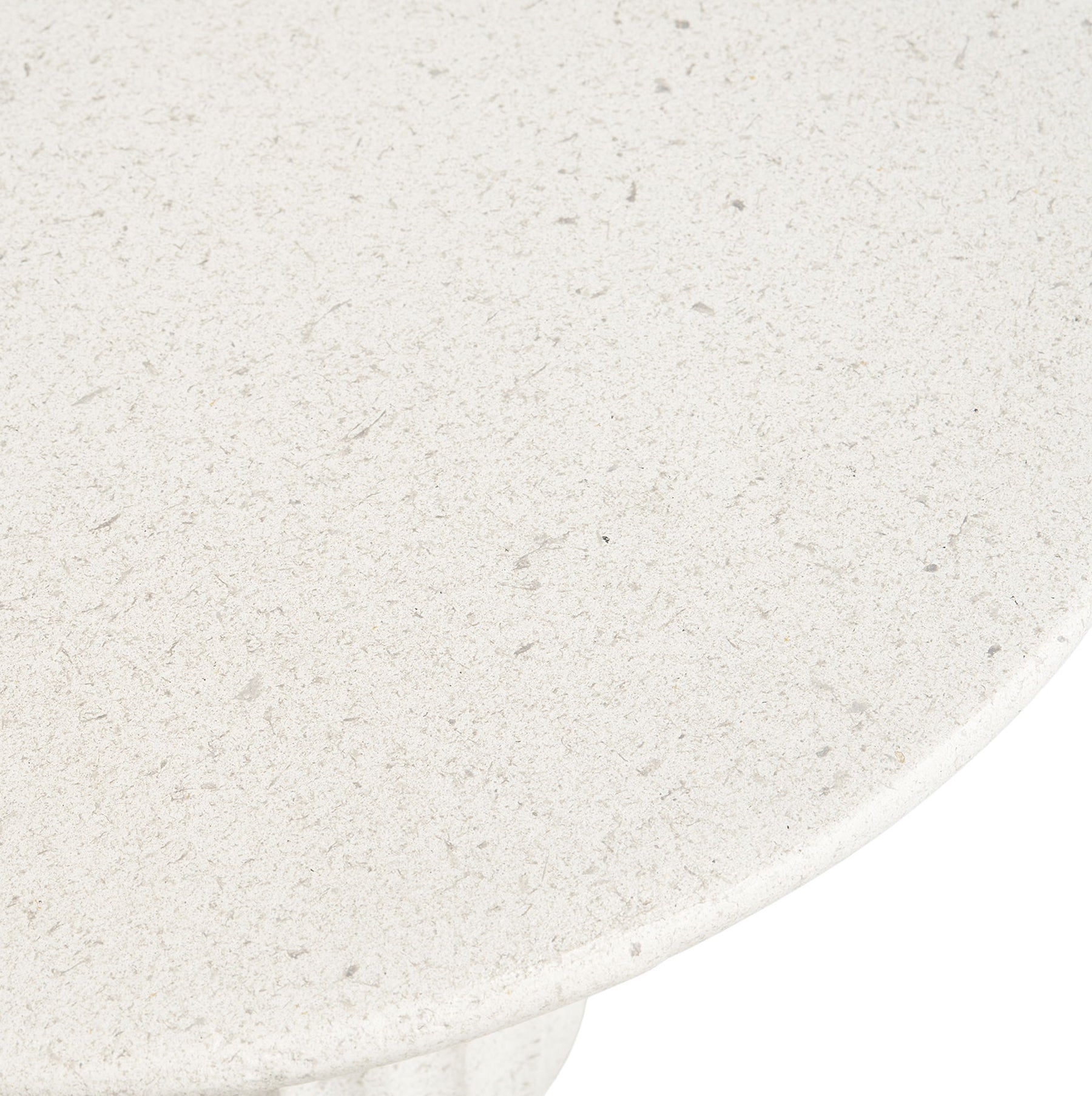 Stolik boczny Newtown okrągły 40 cm biały