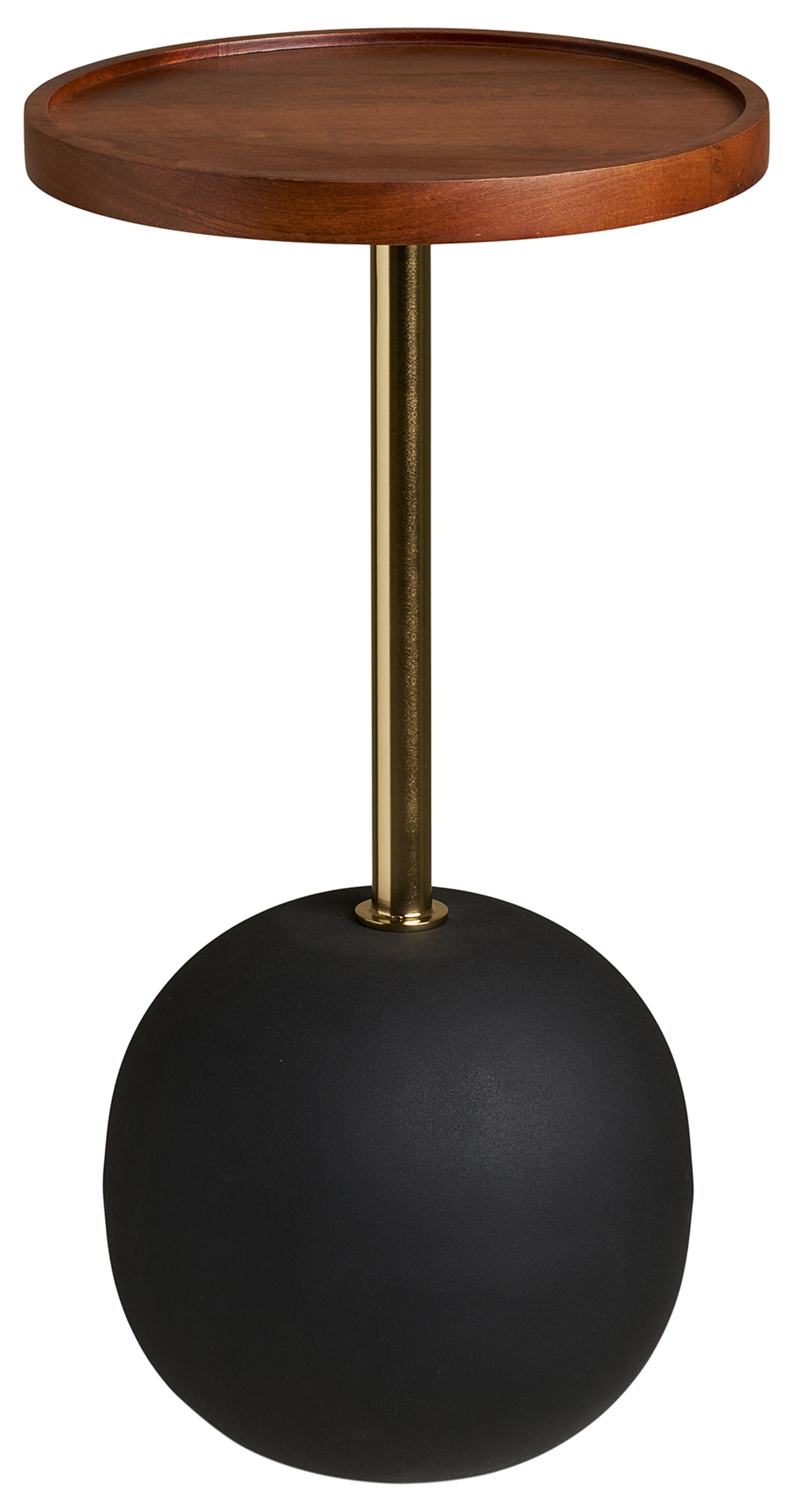 Stolik boczny Sirone okrągły 30 cm drewno mango
