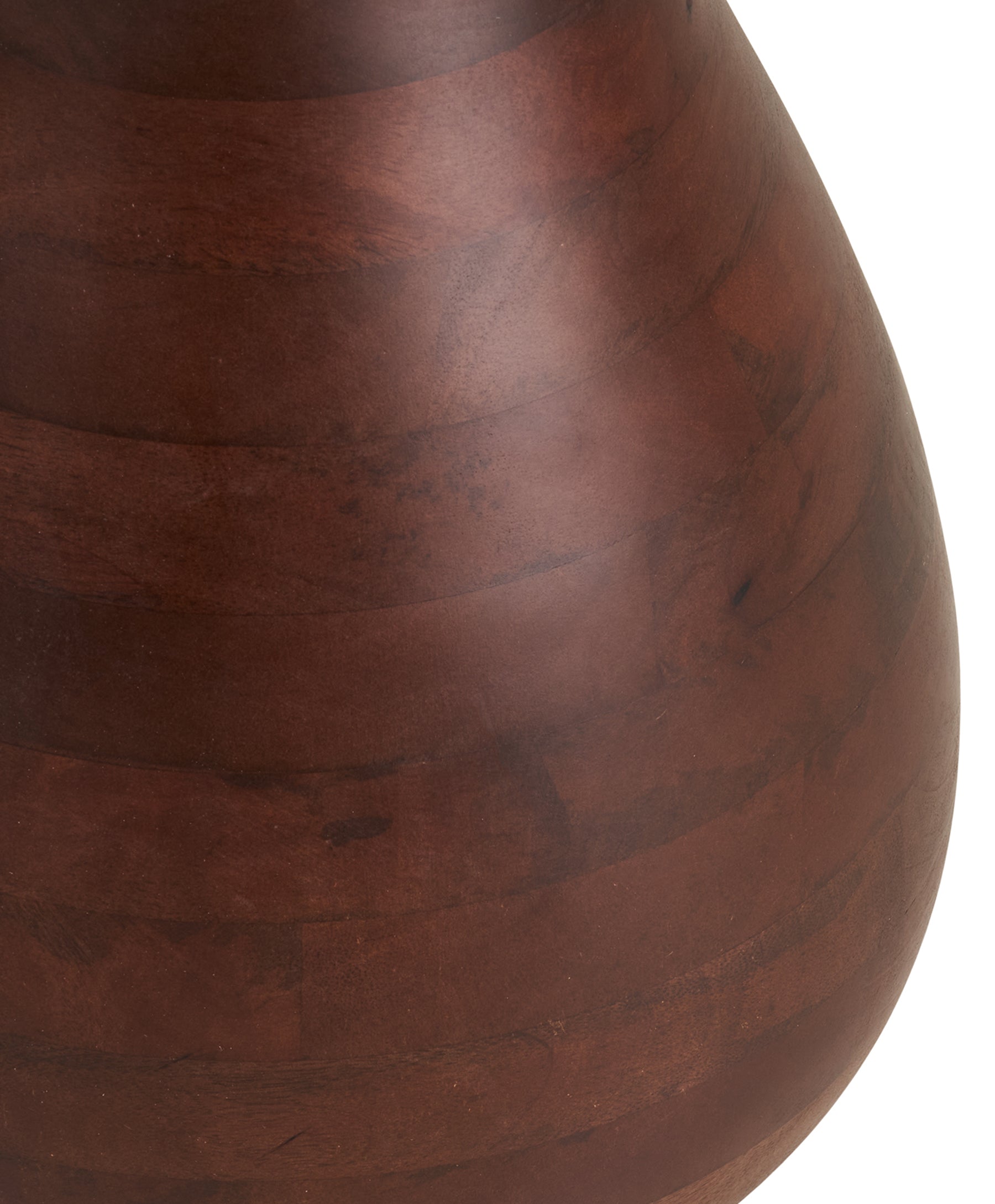Stolik kawowy Heide okrągły 40 cm drewno mango marmurowy blat