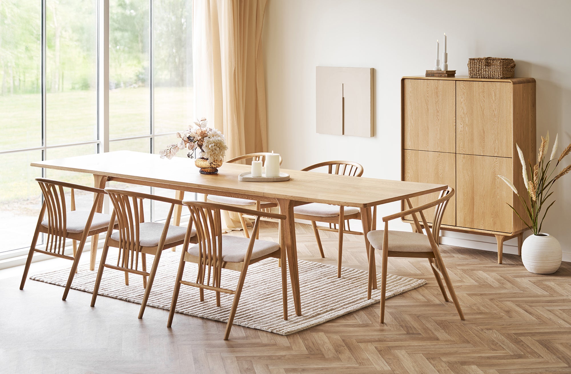 Stół rozkładany do jadalni Darwin 240-340x100 cm dąb naturalny
