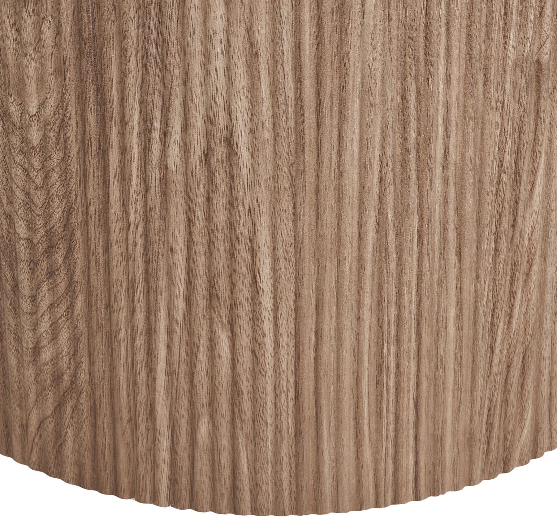 Stół okrągły do jadalni Athens 120 cm z okrągłą podstawą lamele jasny orzech ceramiczny blat