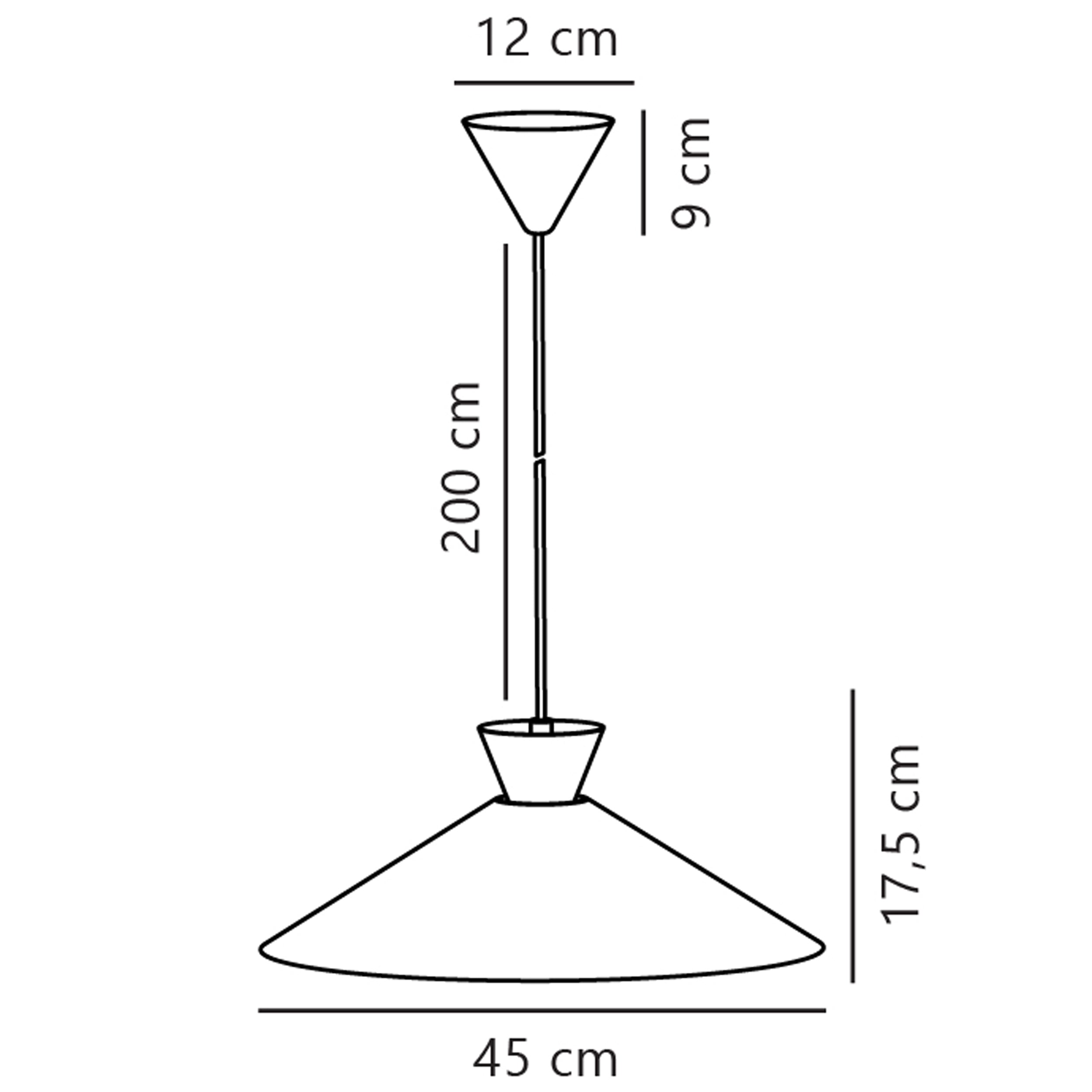 Lampa wisząca Dial 45 cm biała
