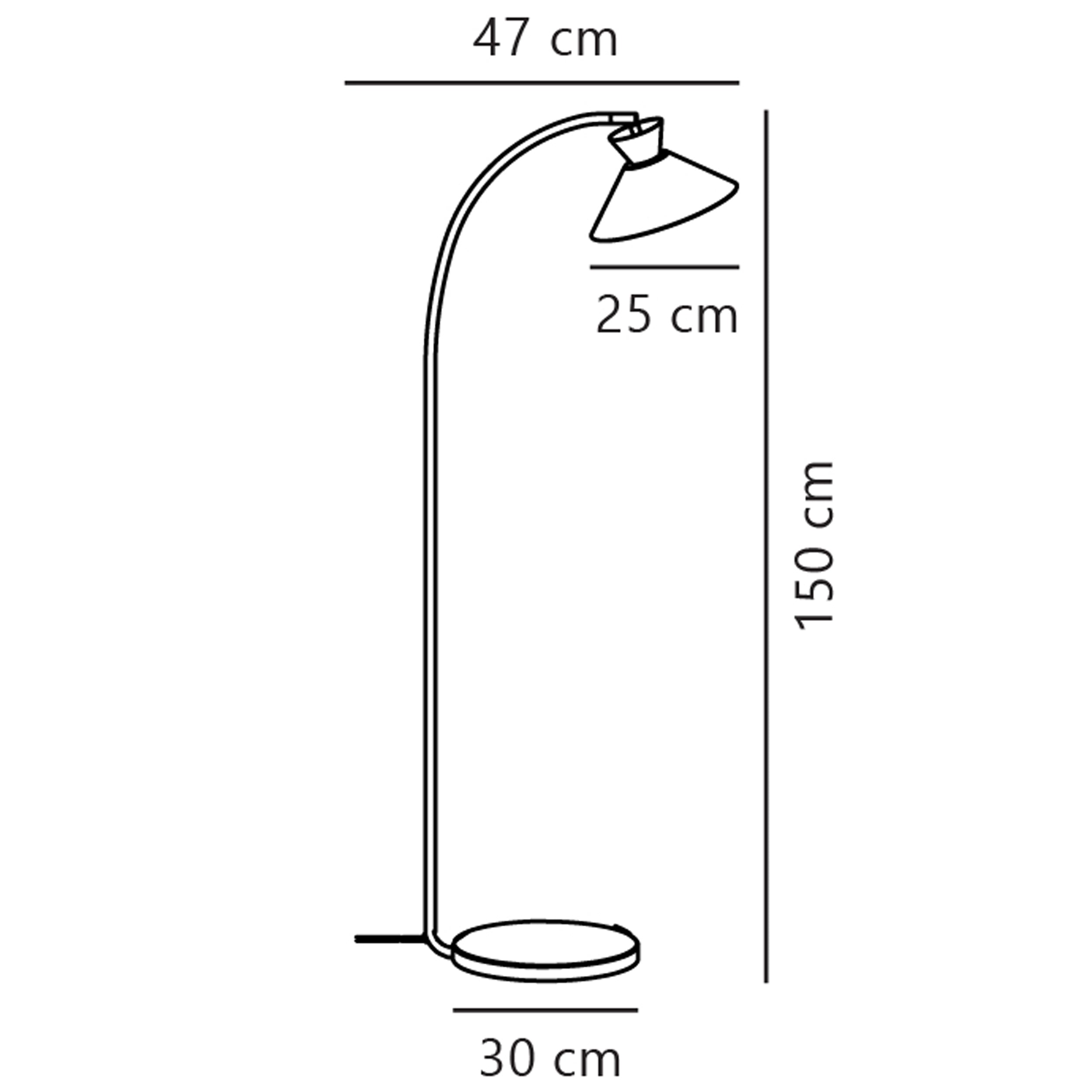 Lampa podłogowa Dial biała