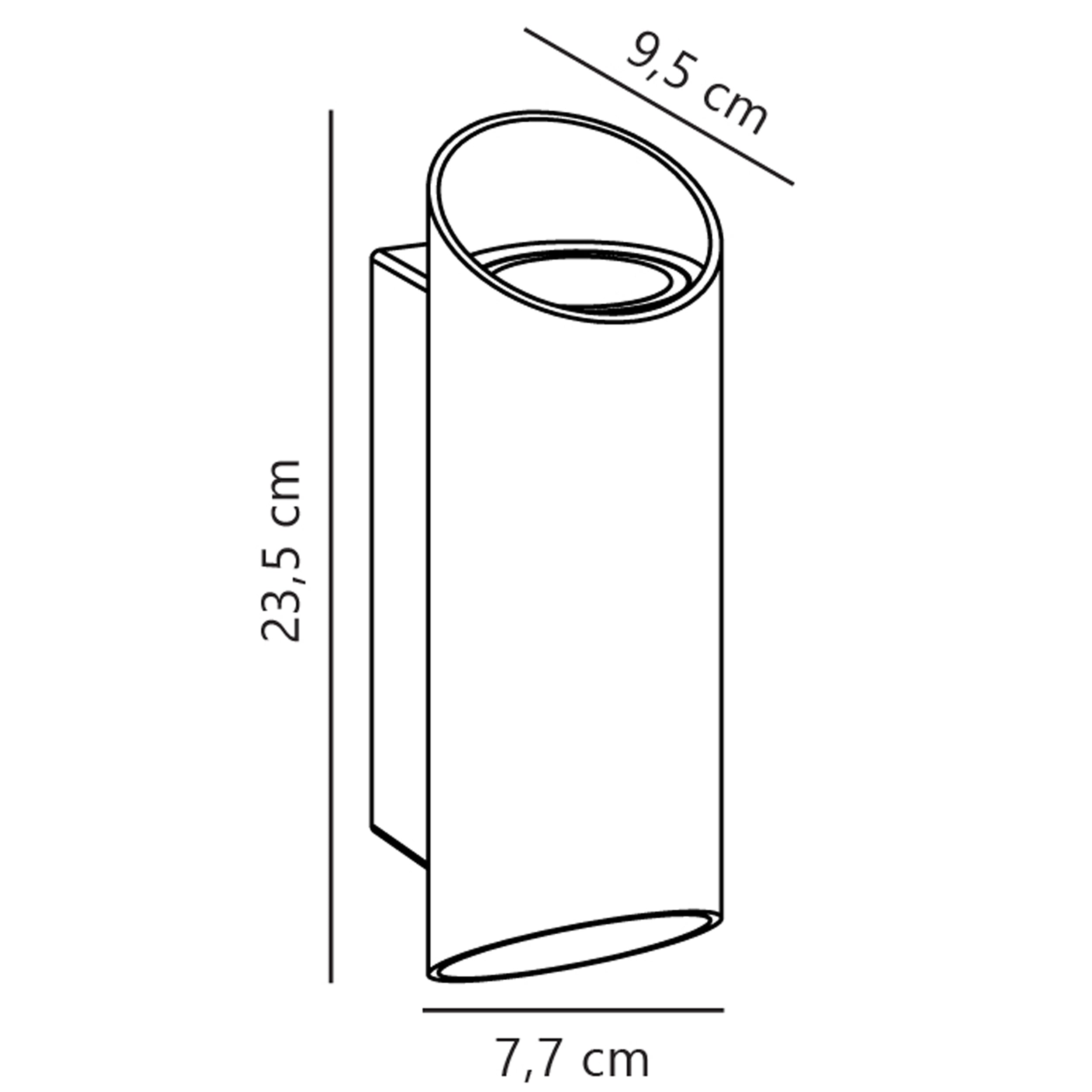 Kinkiet zewnętrzny Nico Round x2 rdzawy IP54