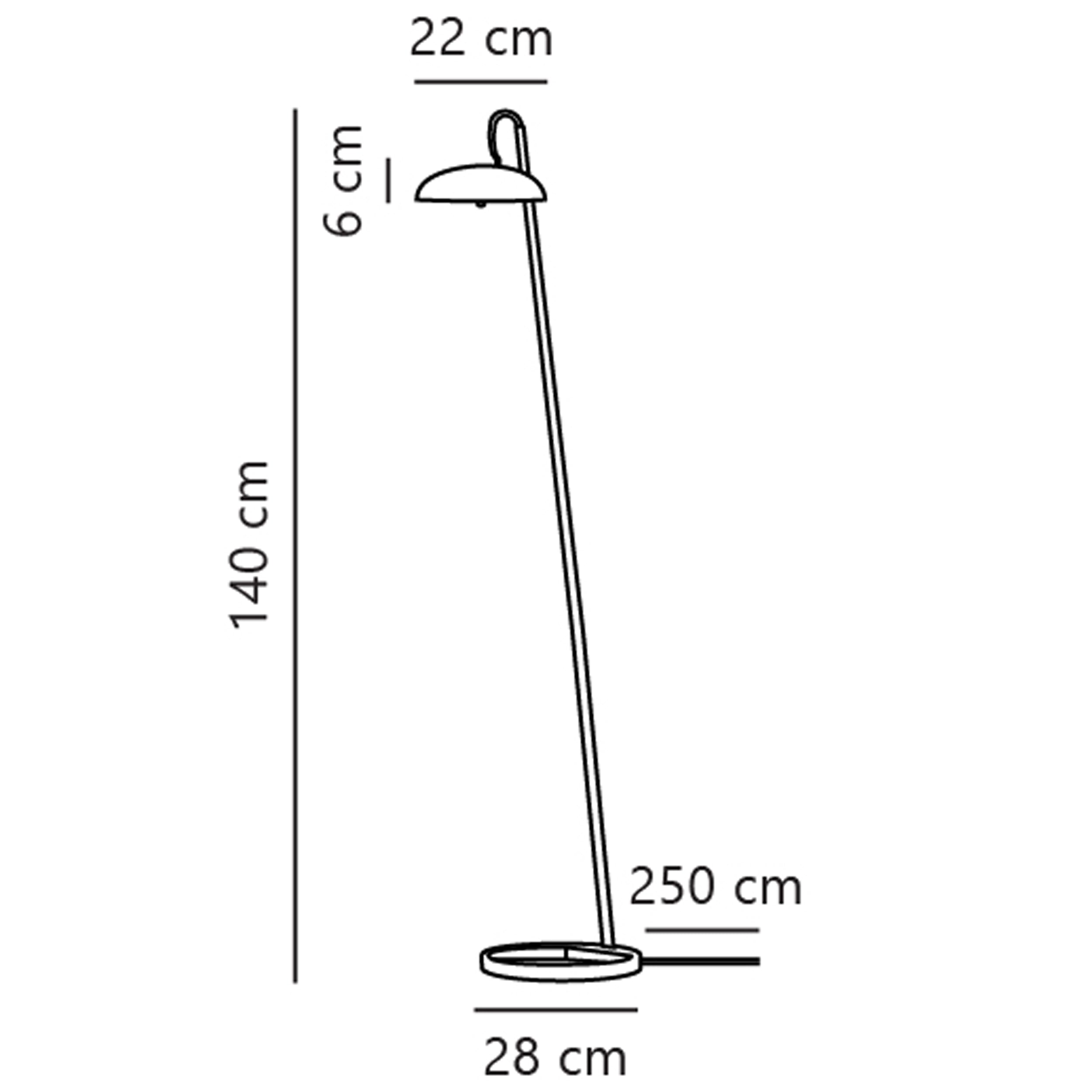 Lampa podłogowa Versale czarna