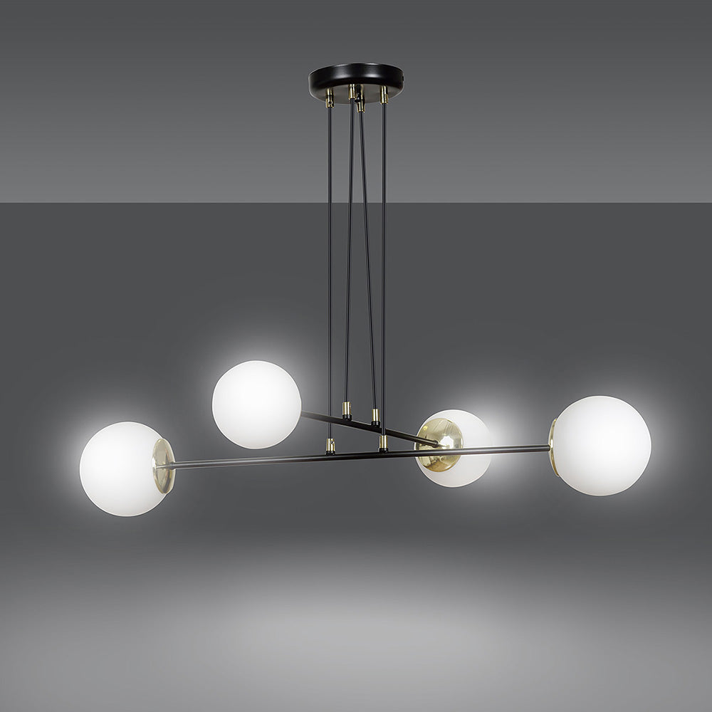 Lampa wisząca Rivarolo czarna x4
