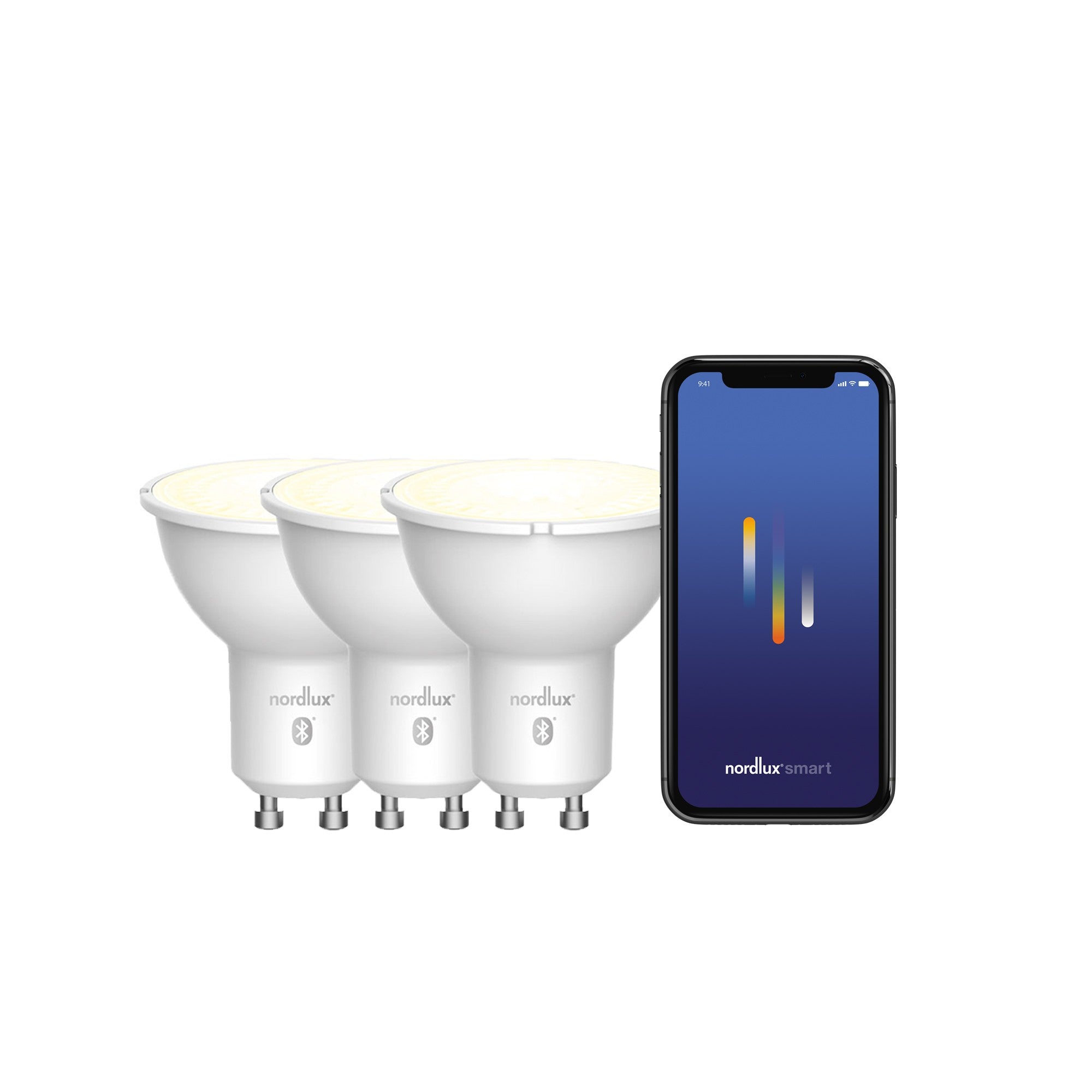 Żarówka Smart Home LED x3 GU10 biała 2200-6500k