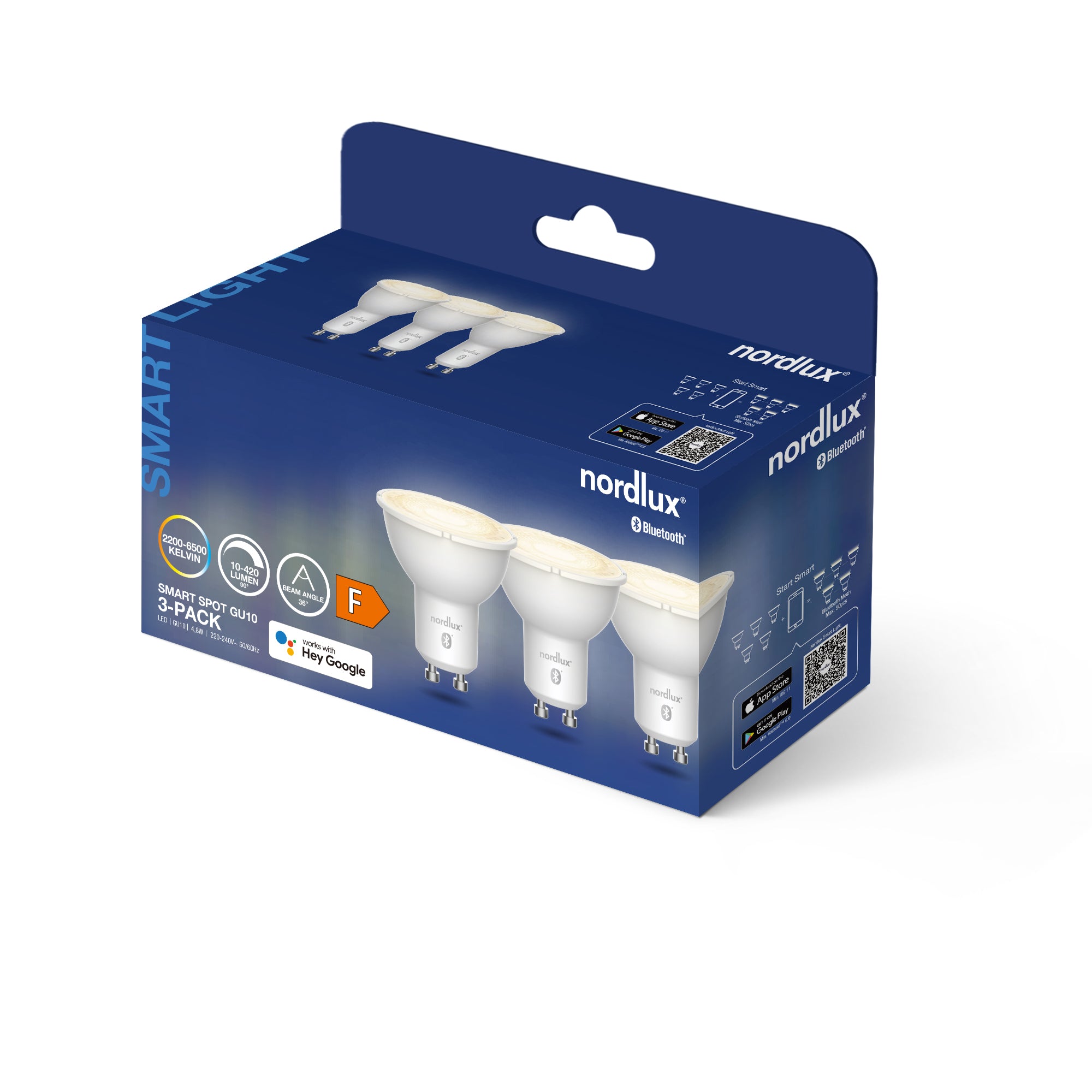 Żarówka Smart Home LED x3 GU10 biała 2200-6500k