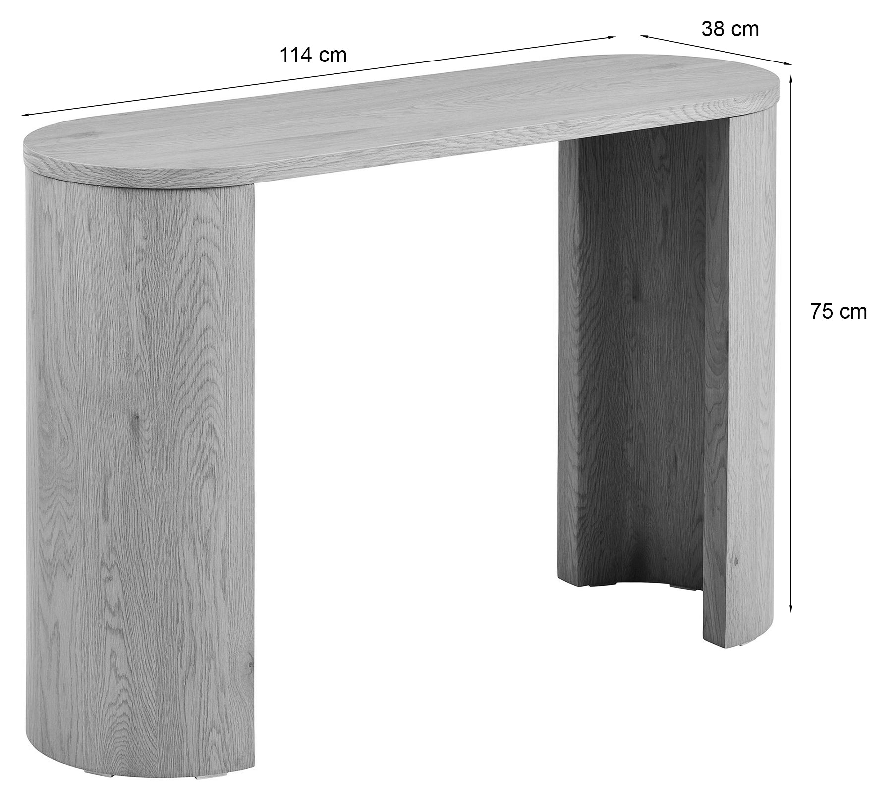 Konsola Bibione 114 cm dąb naturalny