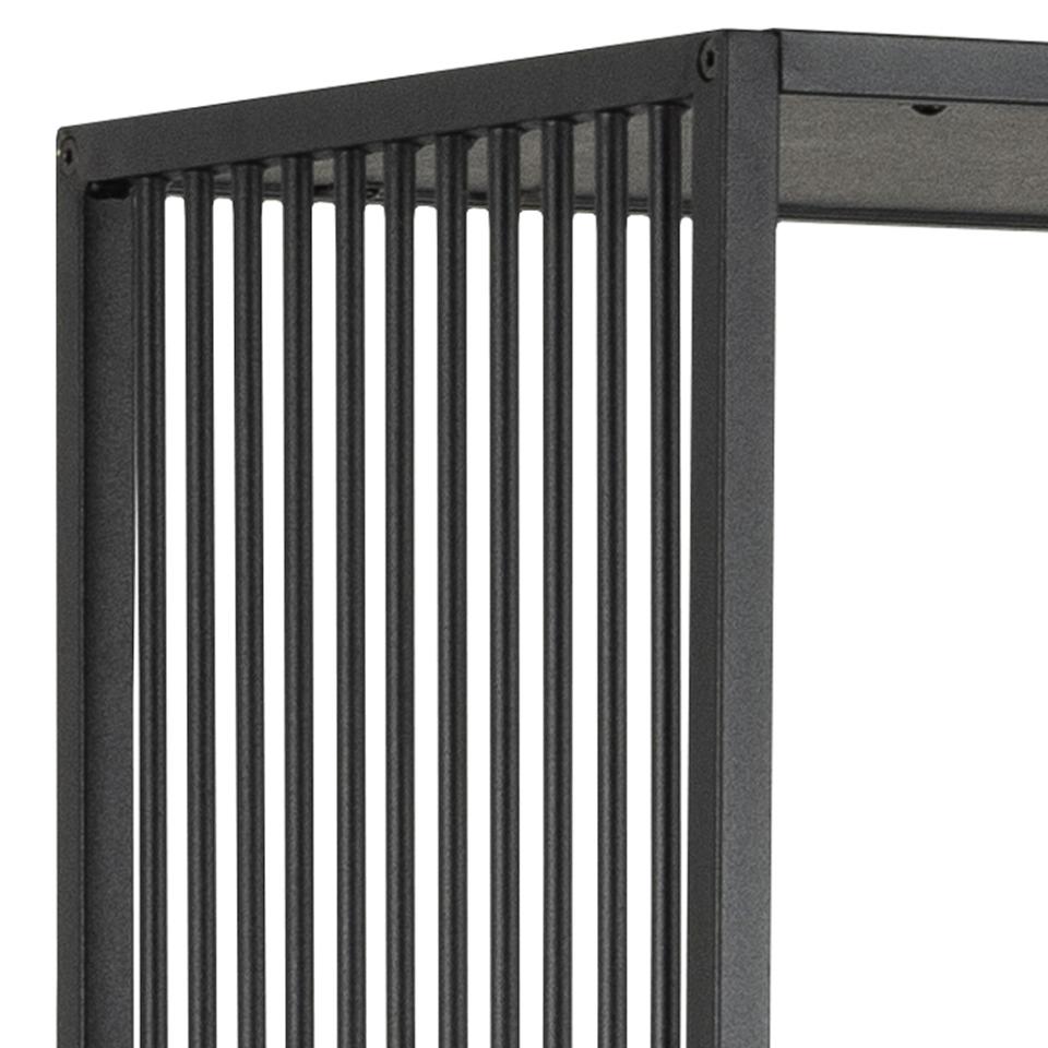 Regał metalowy Velook 185 cm czarny