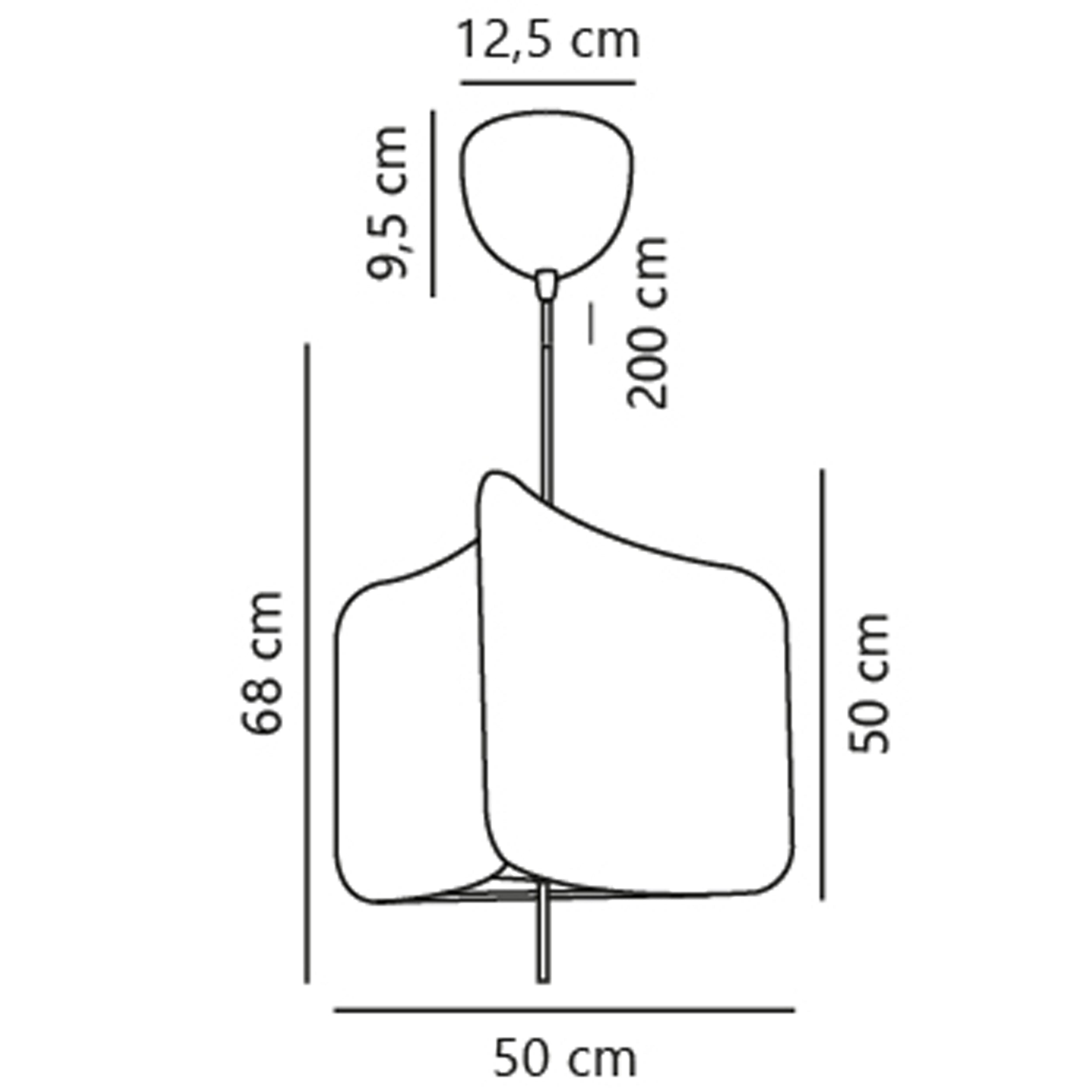 Lampa wisząca Tinto czarna z beżowym abażurem