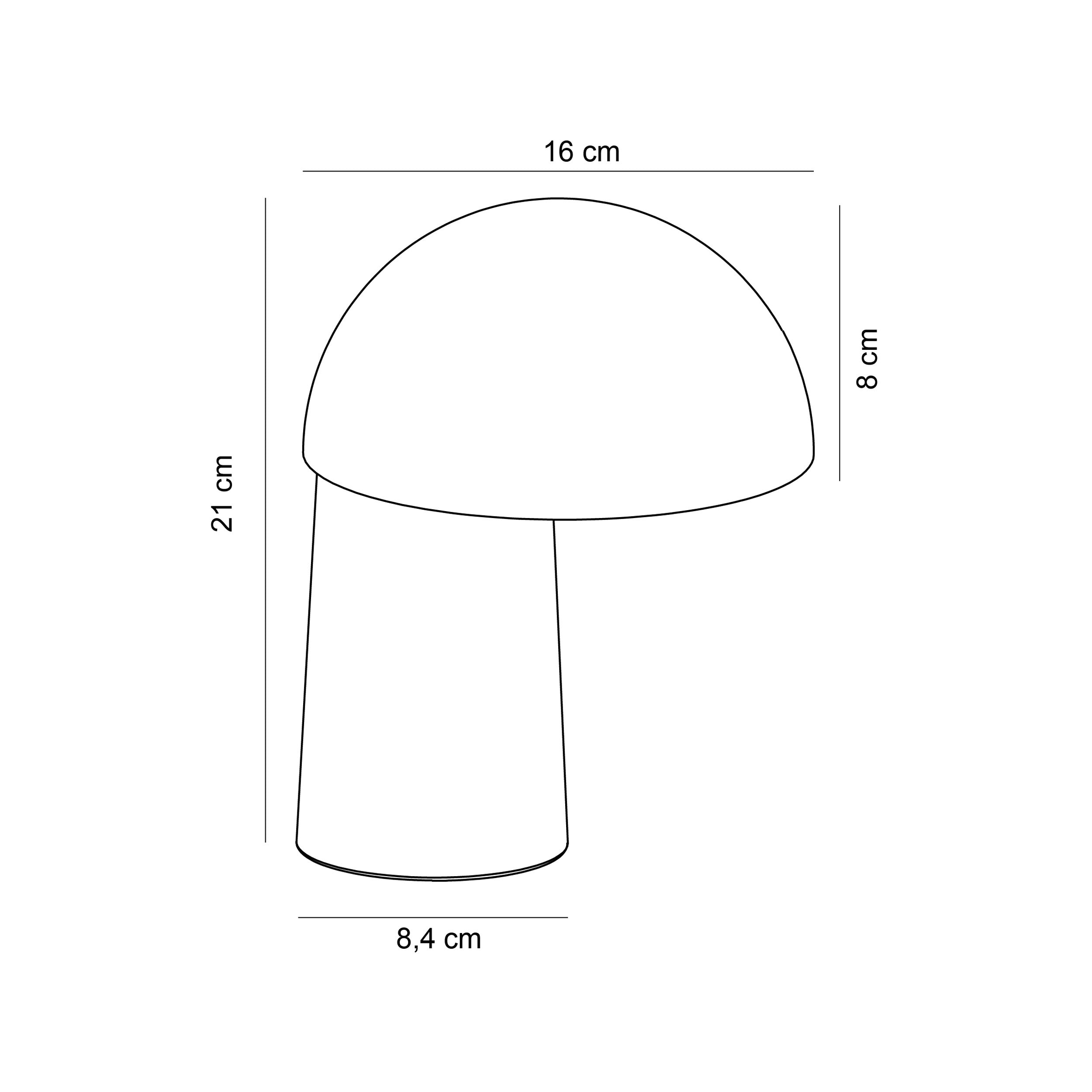 Lampa stołowa przenośna Faye beżowa z funkcją ściemniania