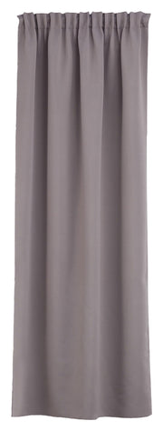 Zasłona zaciemniająca na taśmie marszczącej Ereless 140x280 cm szara