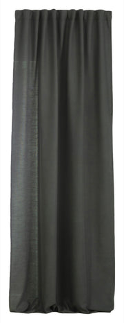 Zasłona na taśmie marszczącej Basic 140x280 cm bazaltowa