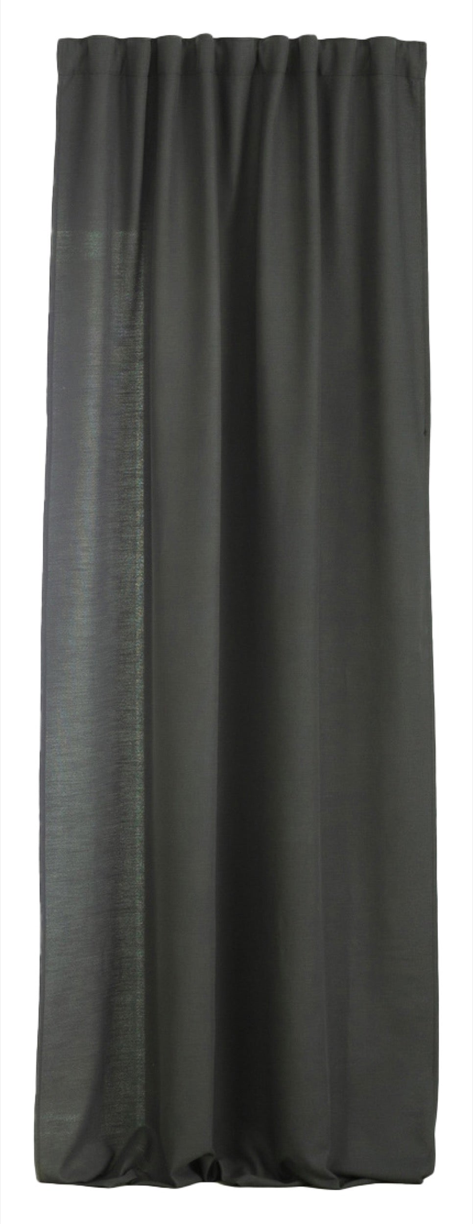 Zasłona na taśmie marszczącej Basic 140x280 cm bazaltowa