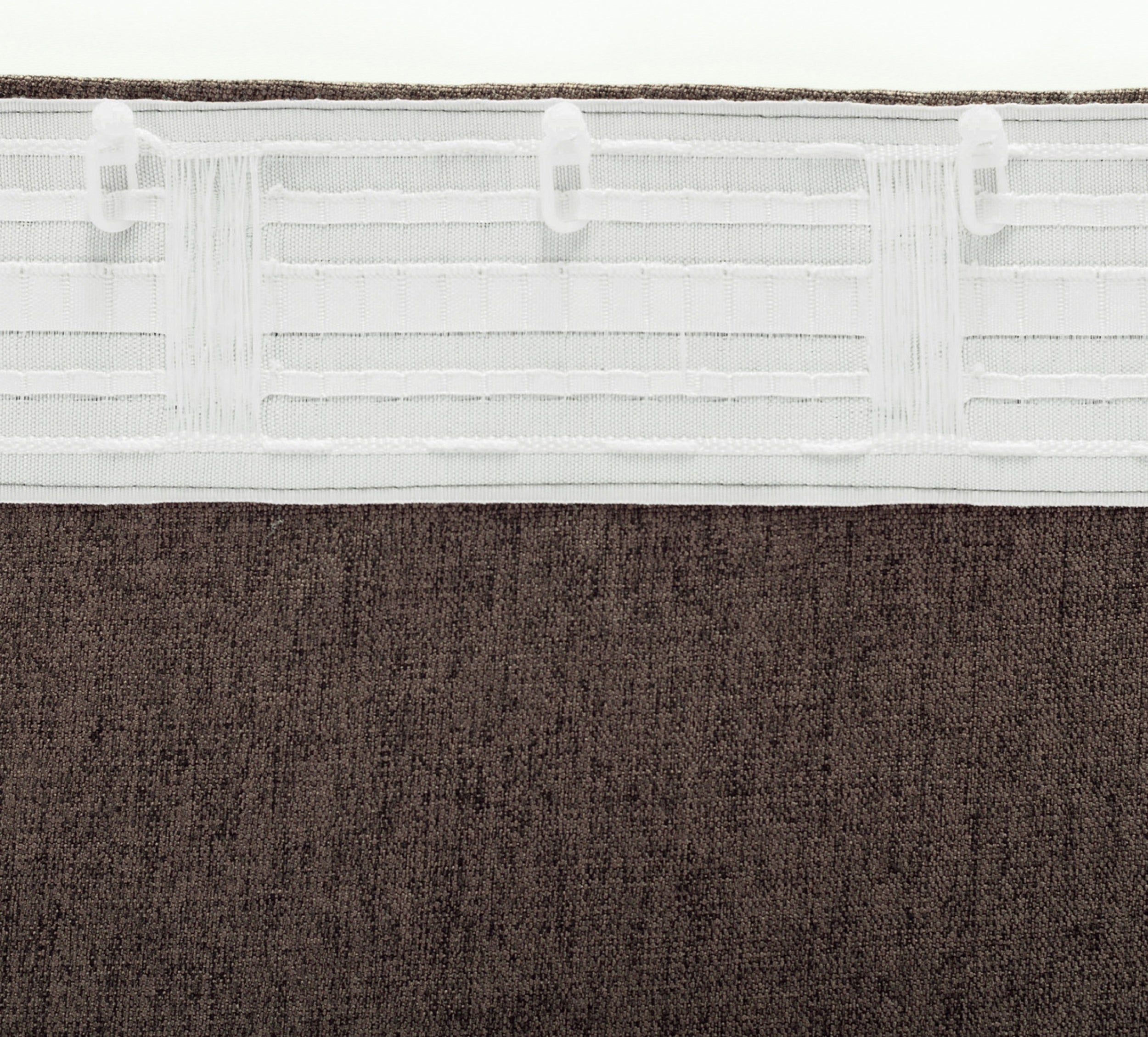 Zasłona na taśmie marszczącej Basic 140x300 cm szarobrązowa