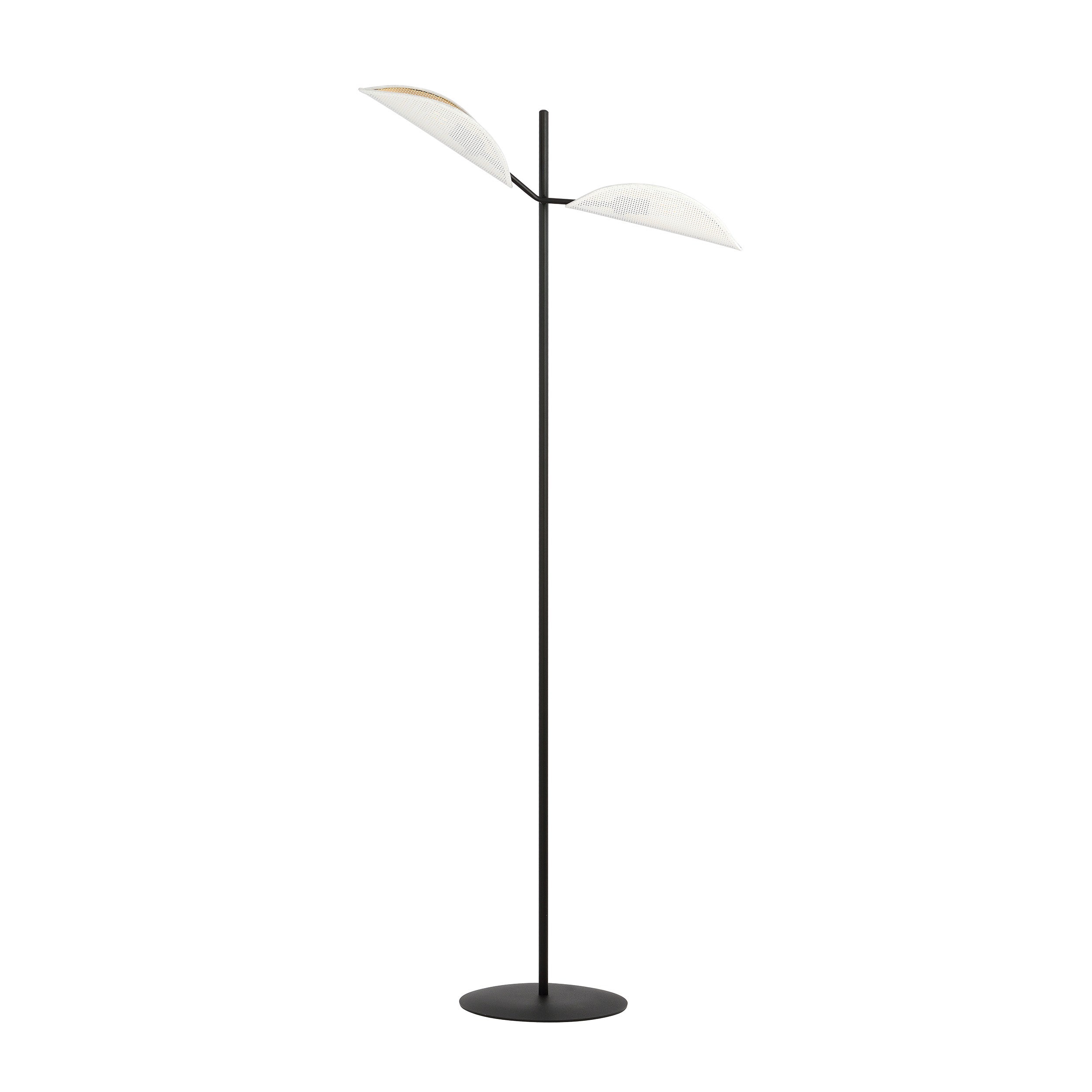 Lampa podłogowa Shintor x2 biało-złota
