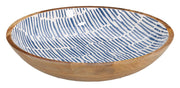 Miska Cherrey 30x6 cm drewno mango niebieska