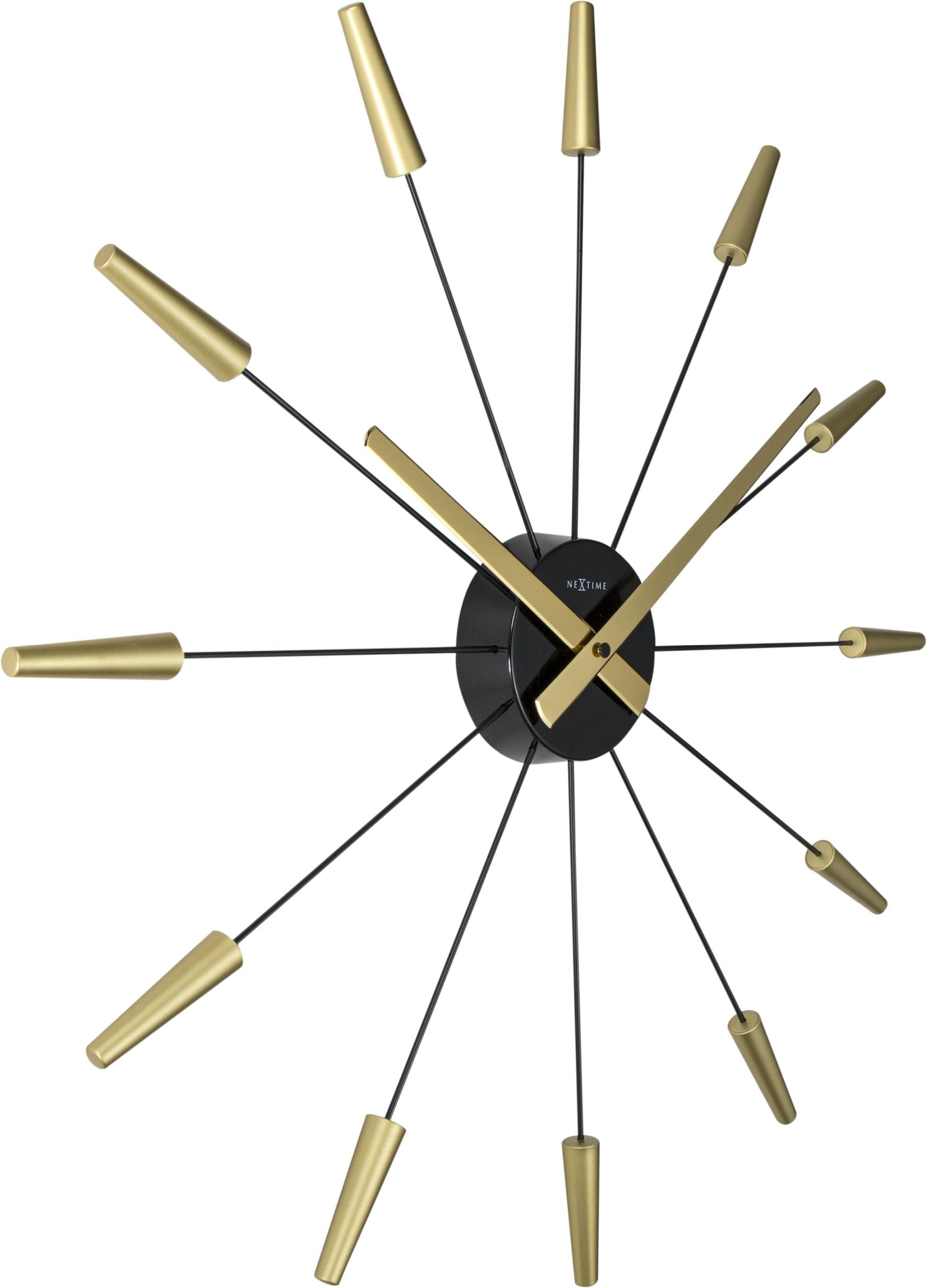 Zegar ścienny Plug Inn 58 cm złoto-czarny