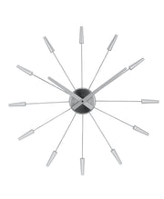 Zegar ścienny Plug Inn 58 cm srebrny
