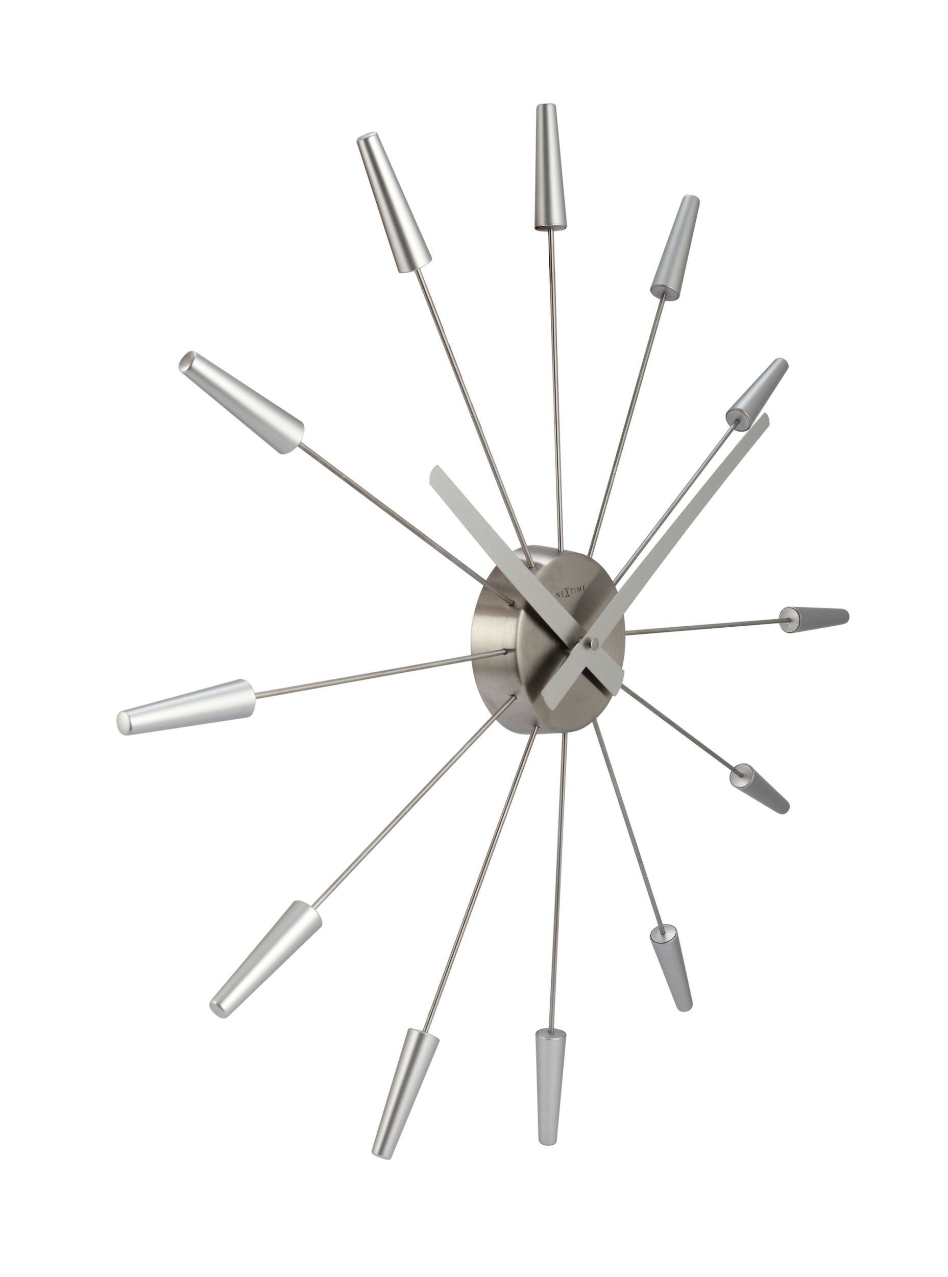 Zegar ścienny Plug Inn 58 cm srebrny