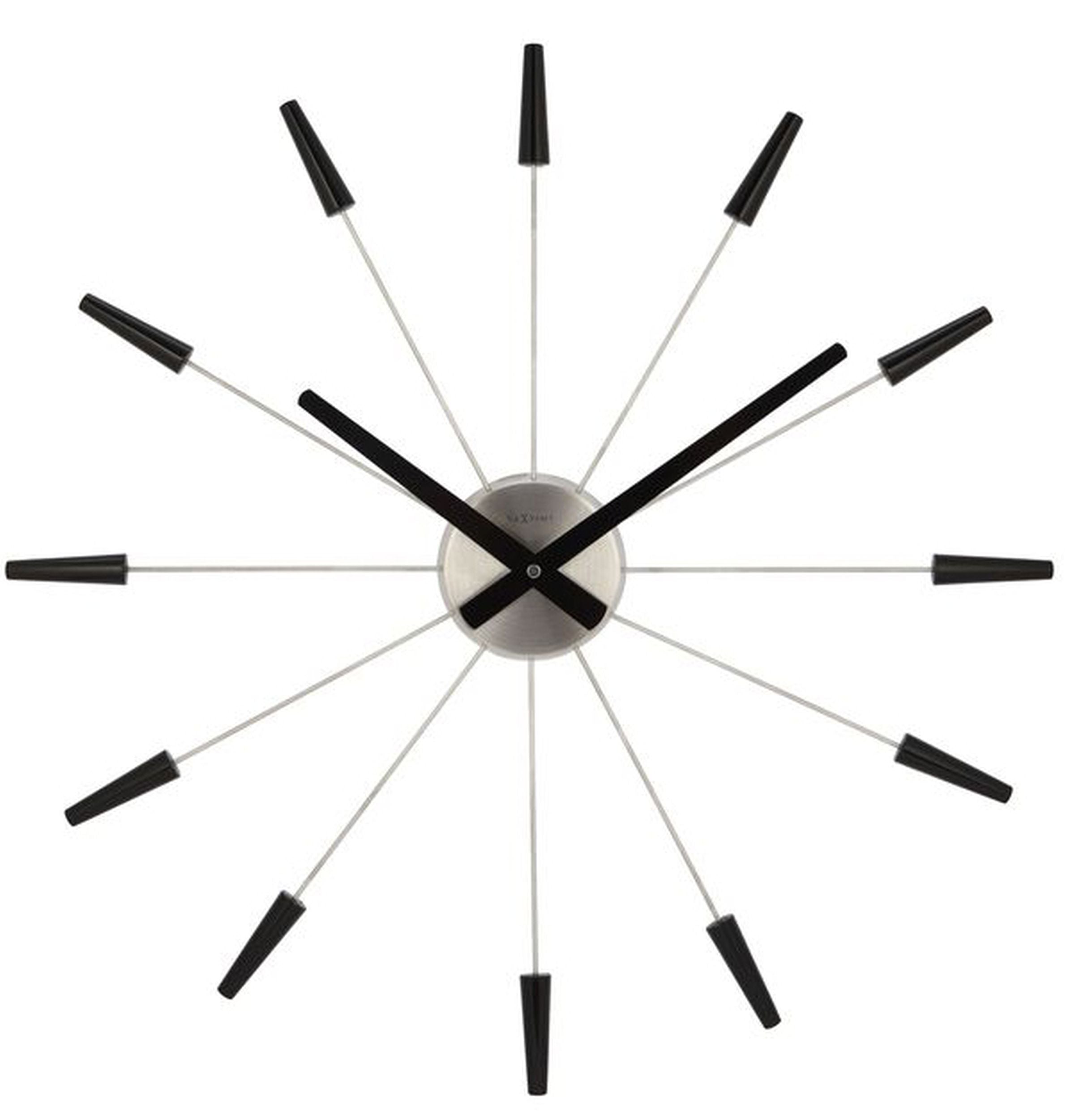 Zegar ścienny Plug Inn średnica 58 cm czarny