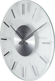 Zegar ścienny Stripe 26 cm srebrny