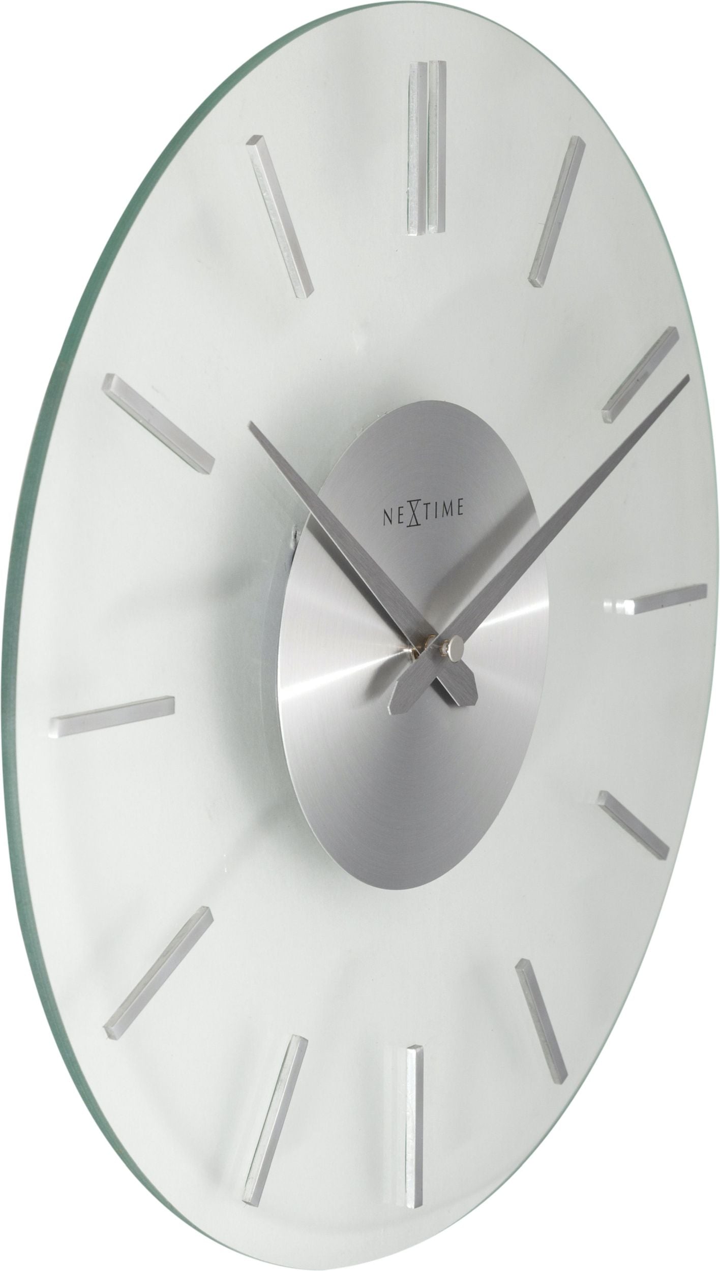Zegar ścienny Stripe 26 cm srebrny