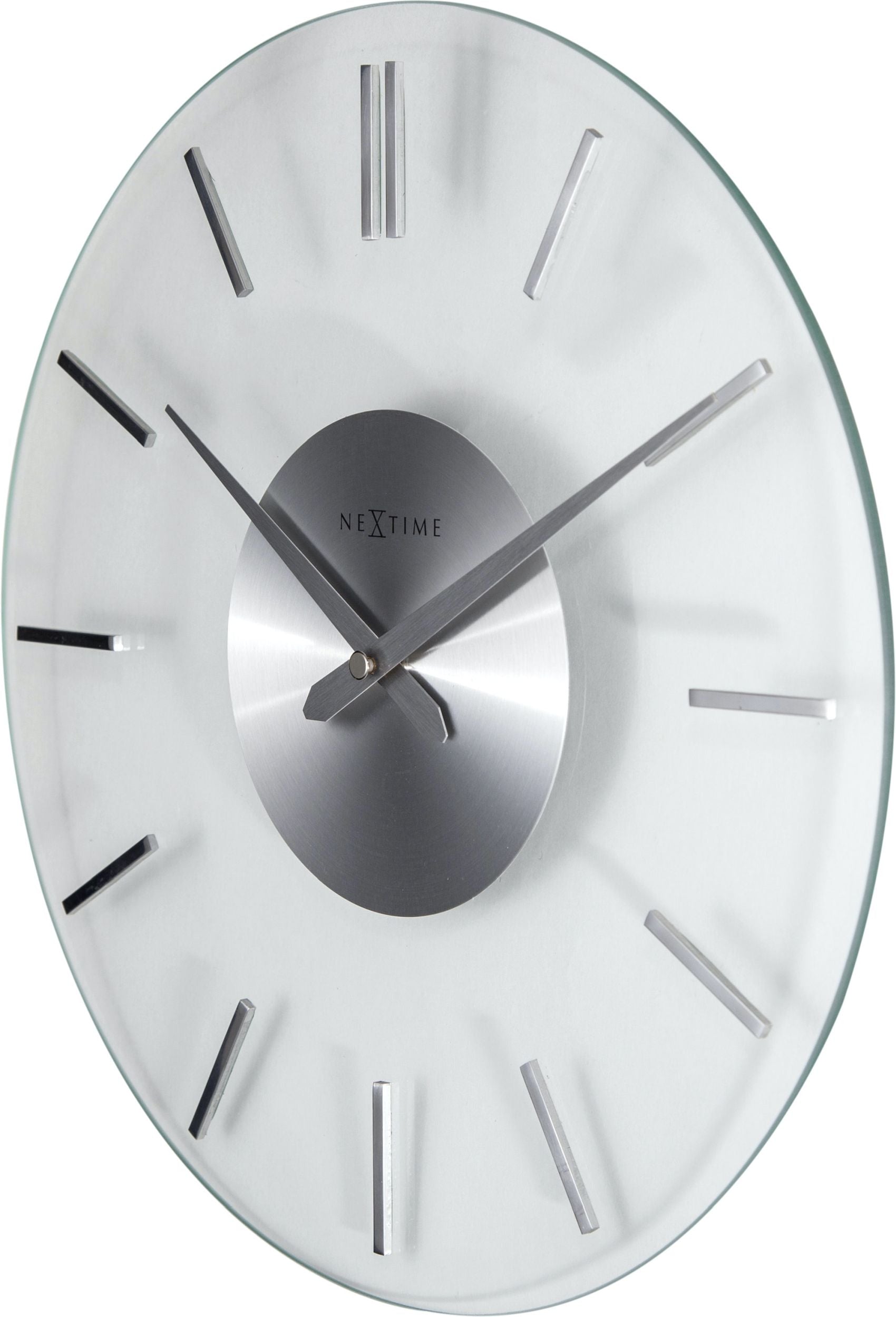 Zegar ścienny Stripe 31 cm srebrny