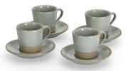 Zestaw 4 filiżanek do espresso Undablo szare